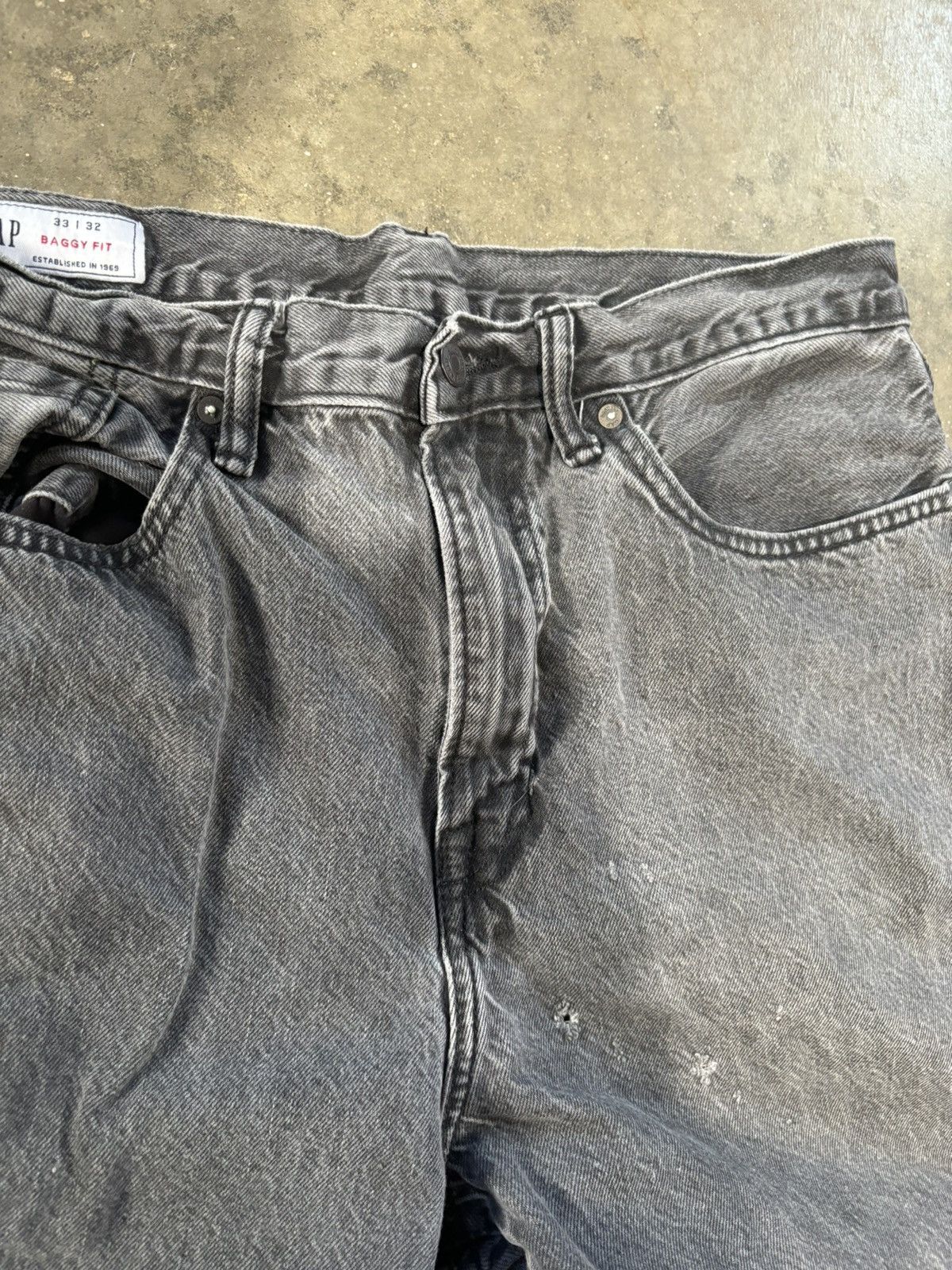 Gap Faded Baggy Jeans Size US 32 / EU 48 - 3 Thumbnail
