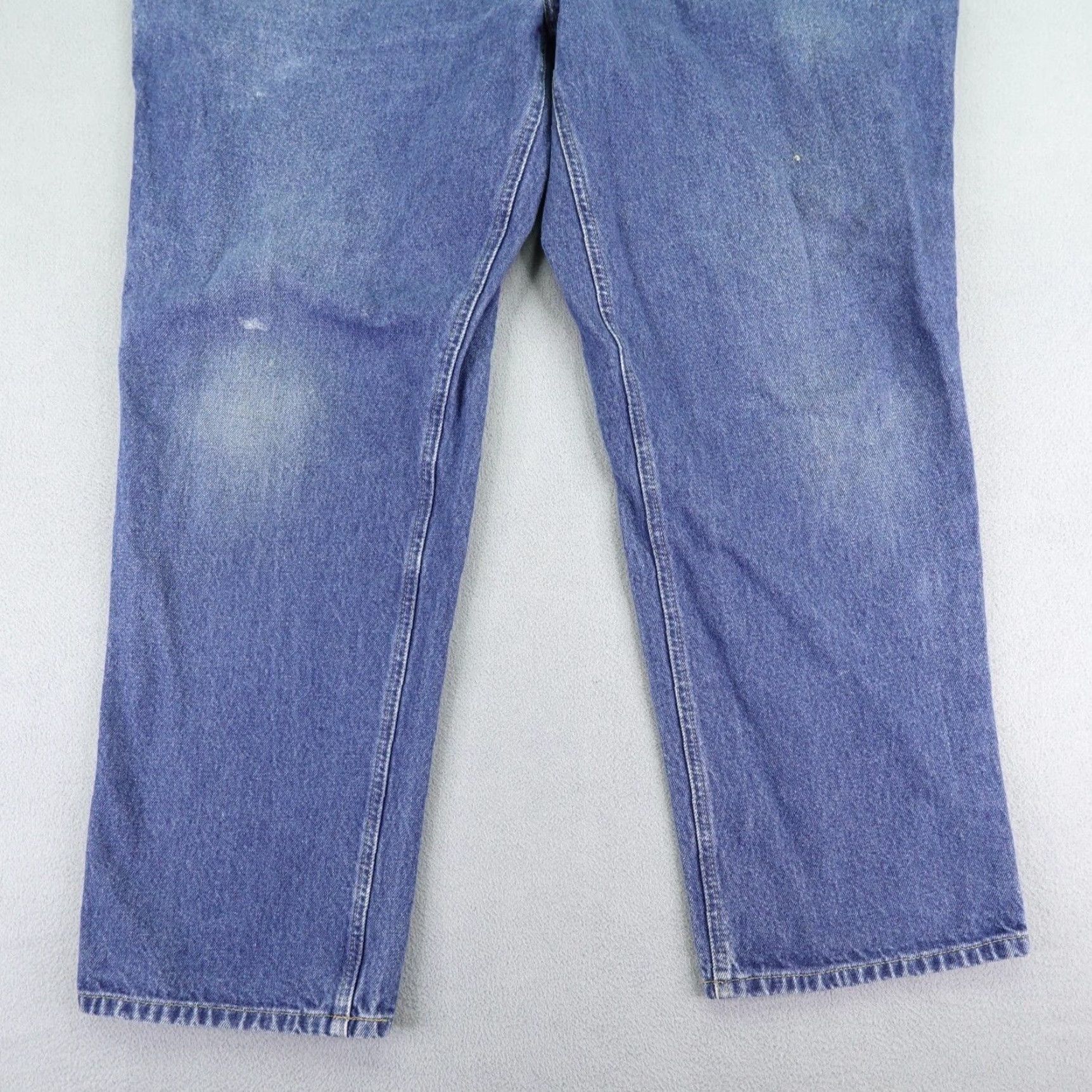 Carhartt VINTAGE Carhartt Jeans Mens 46x32 Denim Relaxed Fit Straight Leg Work Pants Dark Blue Cotton Mens Size US 44 / EU 60 - 3 Thumbnail