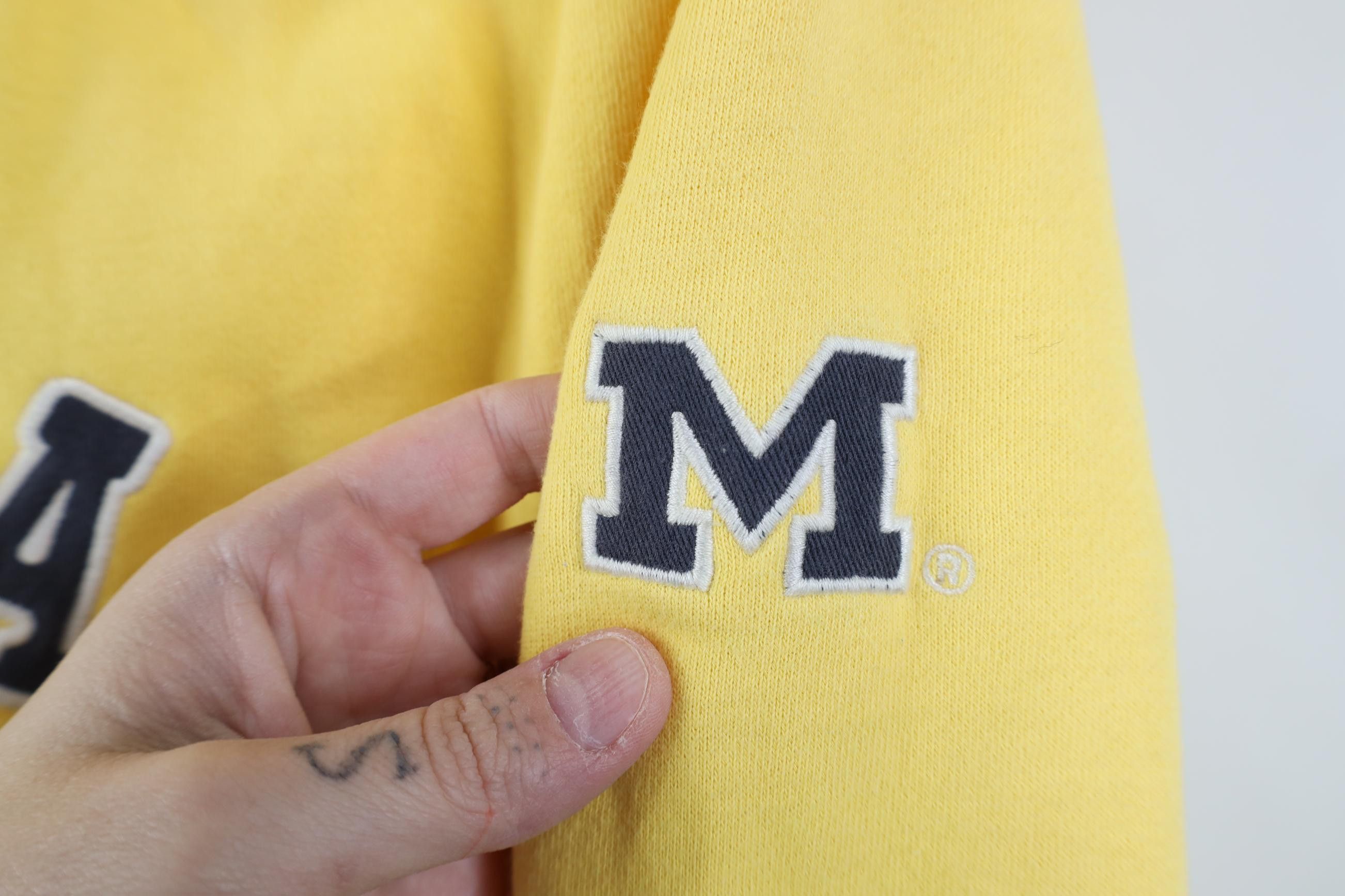 Vintage Vintage Y2K University of Michigan Full Zip Sweatshirt Size L / US 10 / IT 46 - 4 Thumbnail