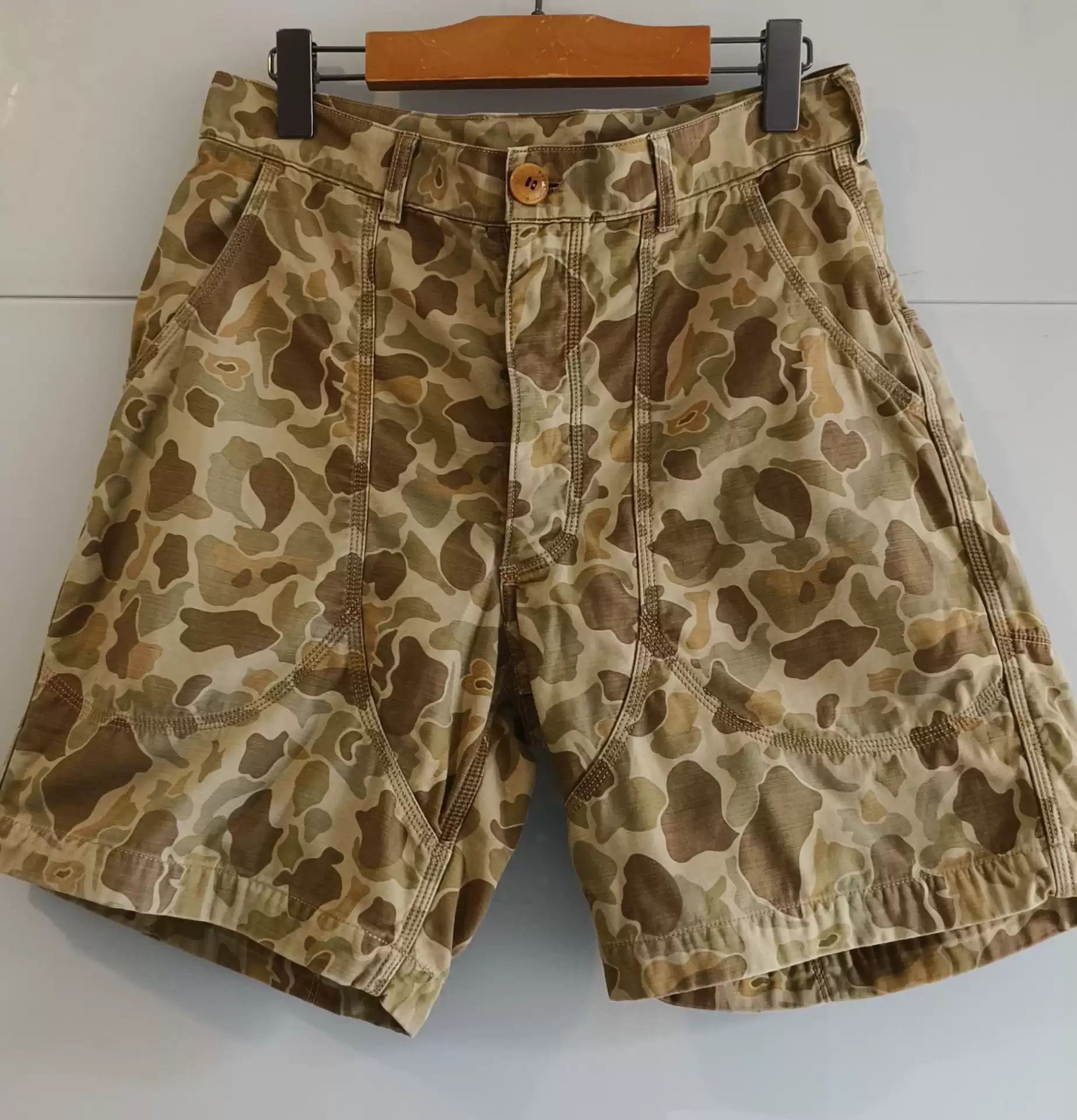 image of Freewheelers Bubo Camouflage Shorts Are Out Of Print, Men's (Size 32)