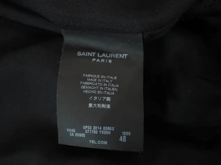 Saint Laurent Paris Sz 48 Saint Laurent Paris 15SS Gold Thread Court Jackrt-250 Size US M / EU 48-50 / 2 - 6 Thumbnail