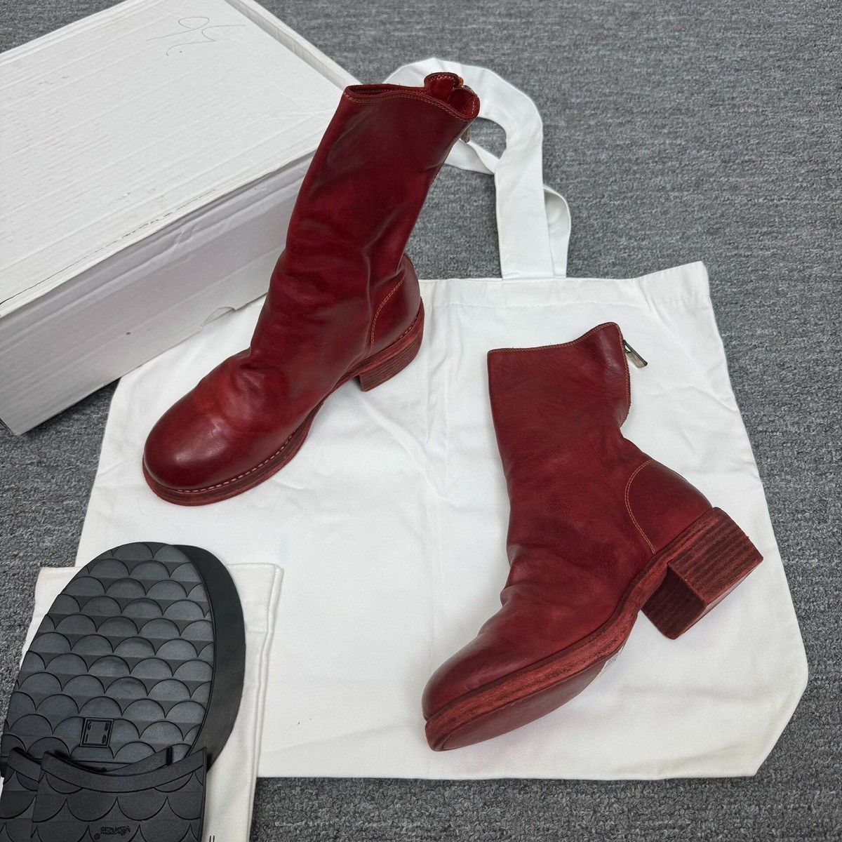 Guidi Oxblood Backzip Boots 788z | Grailed