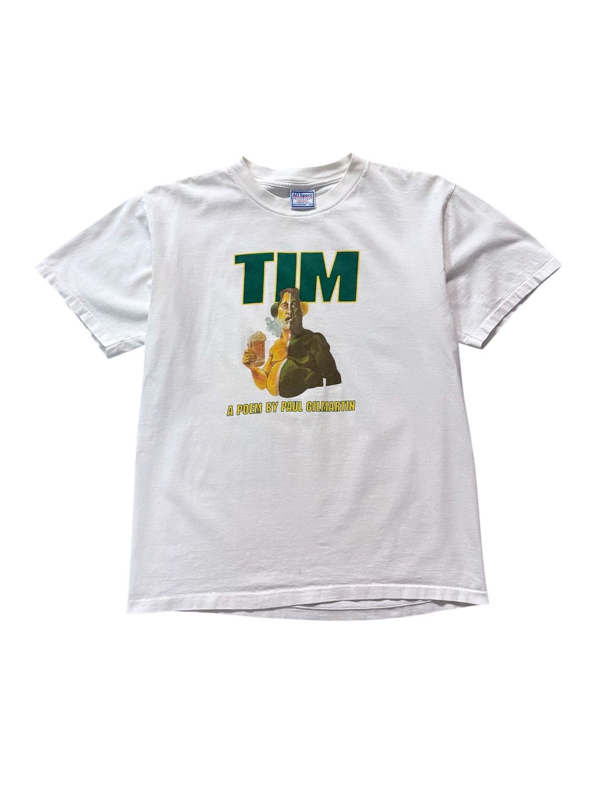 NFL Green Bay Packers “Tim” Poem Tee Shirt RARE 90’s Piece Size US L / EU 52-54 / 3 - 1 Thumbnail