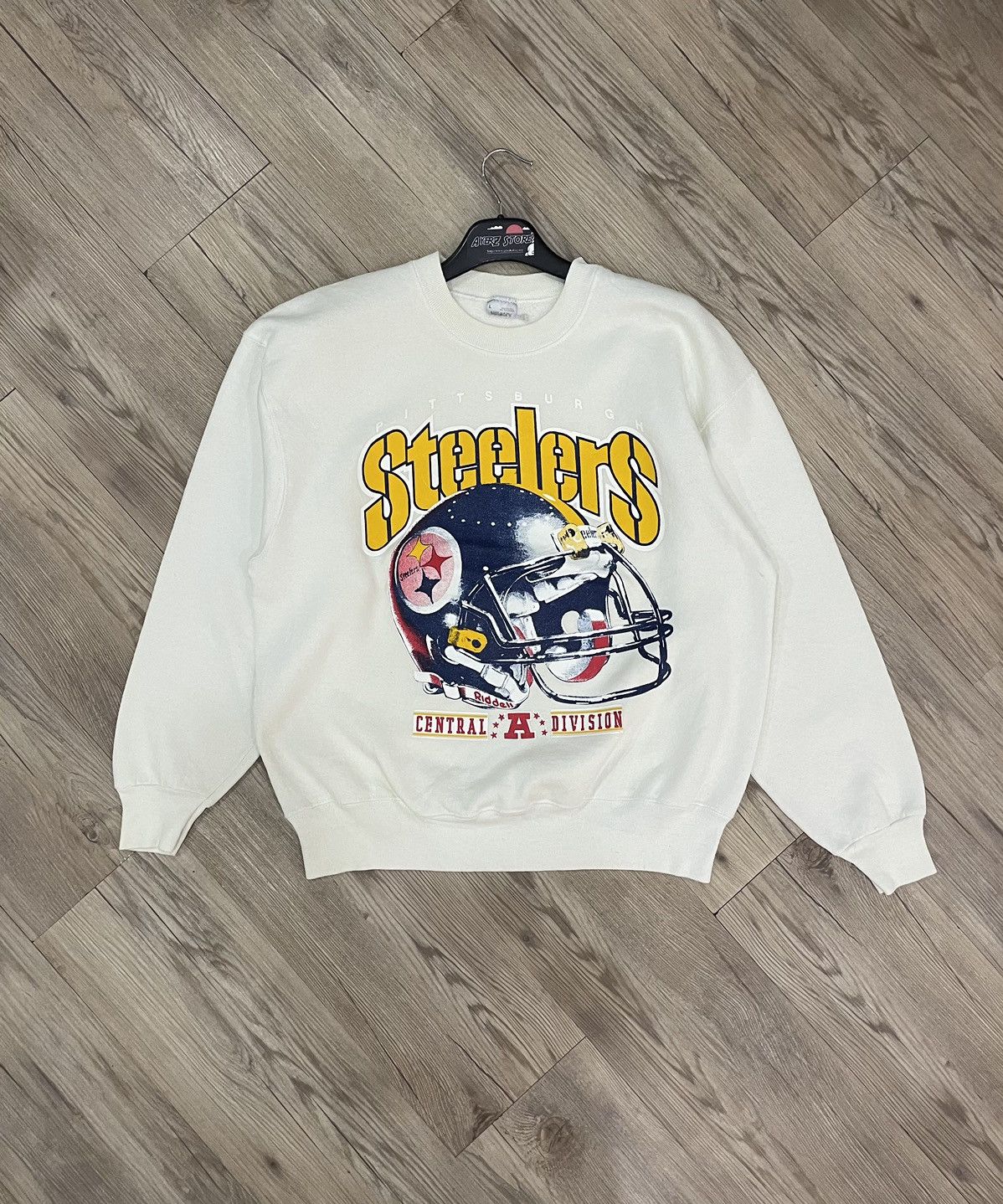 Vintage Pittsburgh Steelers Central A Division Pullover Sweatshirt Size US L / EU 52-54 / 3 - 1 Thumbnail