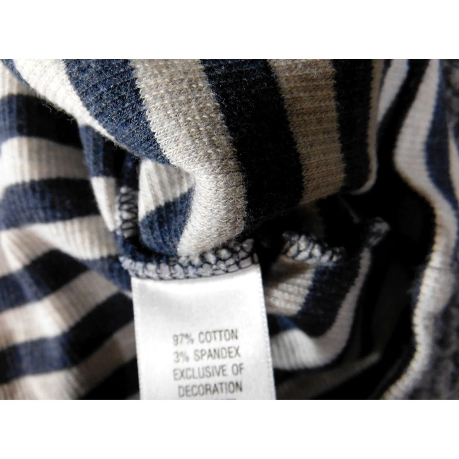Croft & Barrow Croft & Barrow Womens Sweater Large Blue Striped Pullover Crew Neck Knit Long Sleeve Stretch Classic Size L / US 10 / IT 46 - 7 Thumbnail