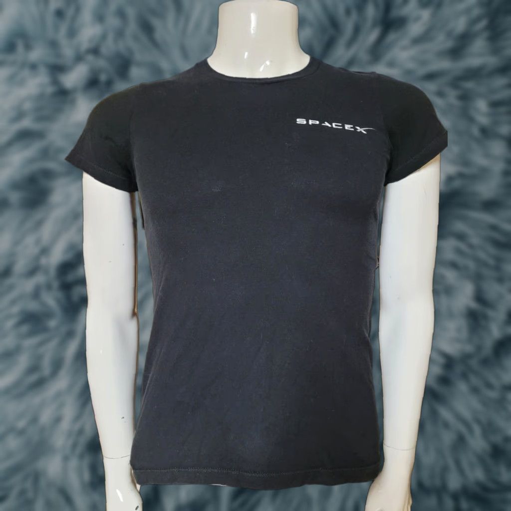 NASA Womens SpaceX T-Shirt Small Black Crew Neck Short Sleeve Space USA NASA Nice Outer SPace Travel Size S / US 4 / IT 40 - 1 Thumbnail