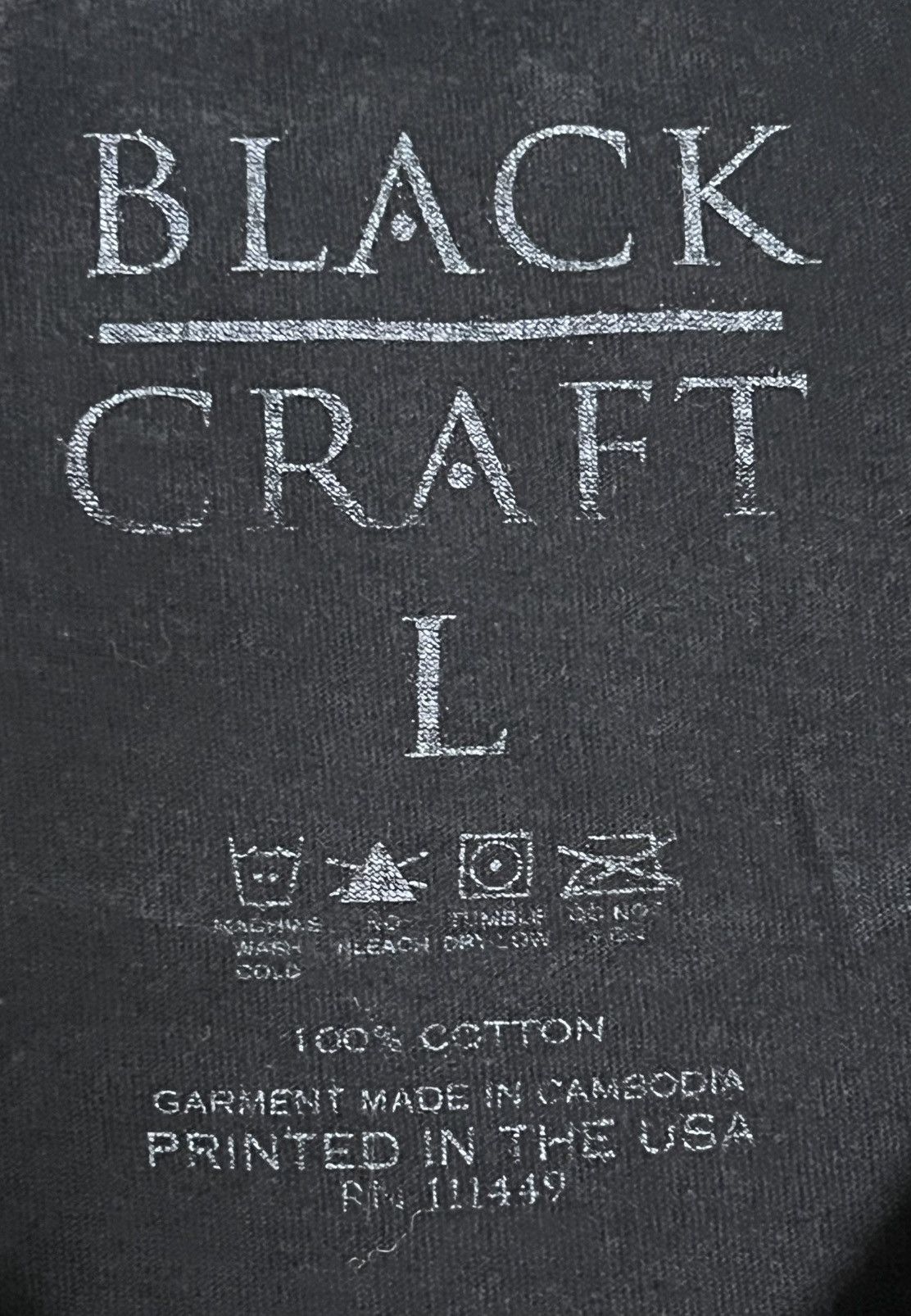 Other Blackcraft Three Eyed Bat Horror Graphic Tee L Size US L / EU 52-54 / 3 - 4 Thumbnail