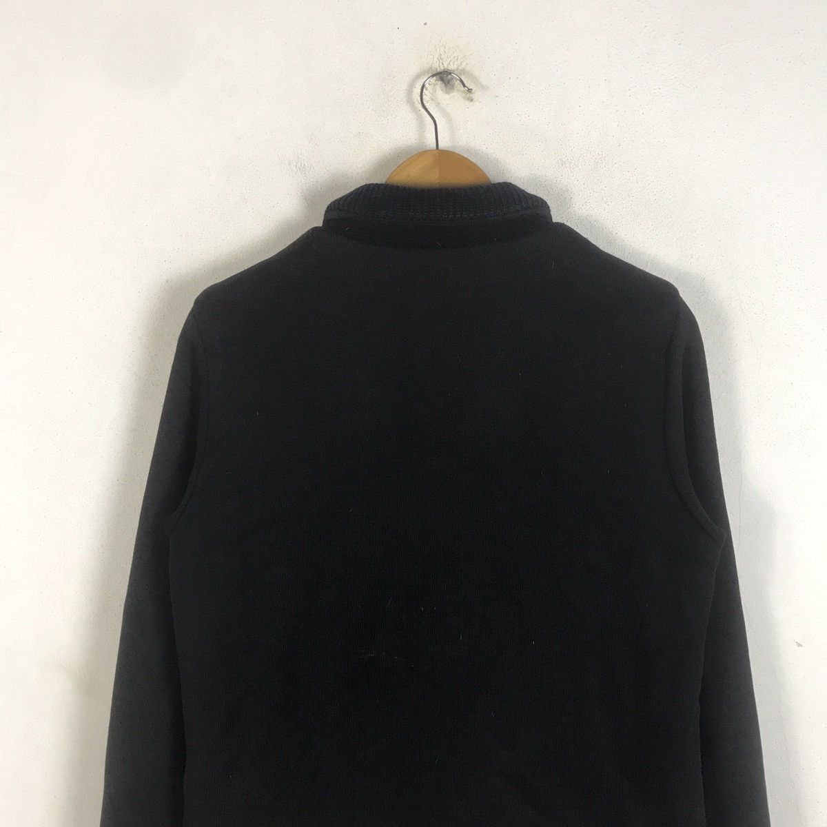Blue Blue Japan Blue Blue Japan Natural Indigo Wool Knit Collar Work Jacket Size US M / EU 48-50 / 2 - 5 Thumbnail
