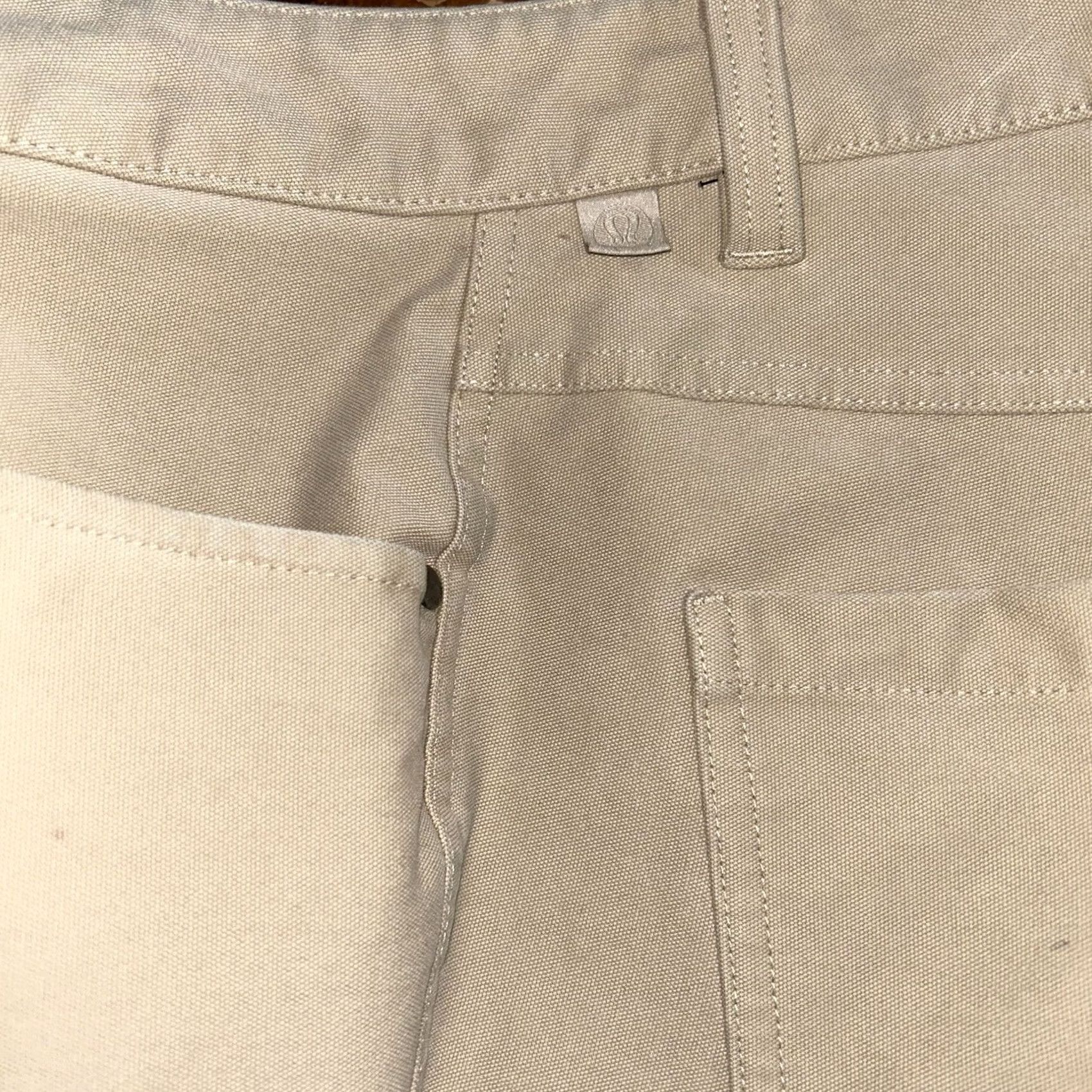 Lululemon Lululemon Commission Pant Warpstreme Beige Flat Front Regular Fit Tapered 34x33 Distressed Men’s Size US 34 / EU 50 - 7 Thumbnail