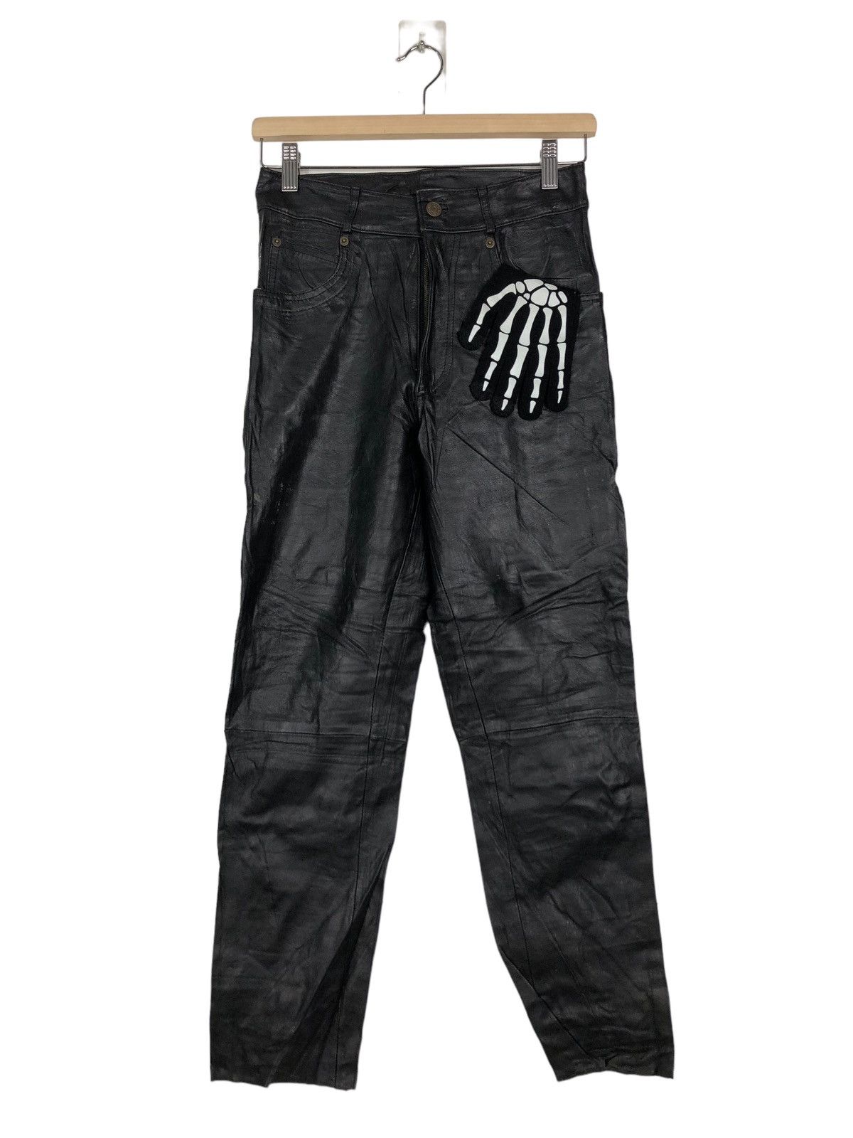 Genuine Leather 🔥Vintage Rare Genuine Leather Pants Big Stone Usa Size US 28 / EU 44 - 1 Thumbnail