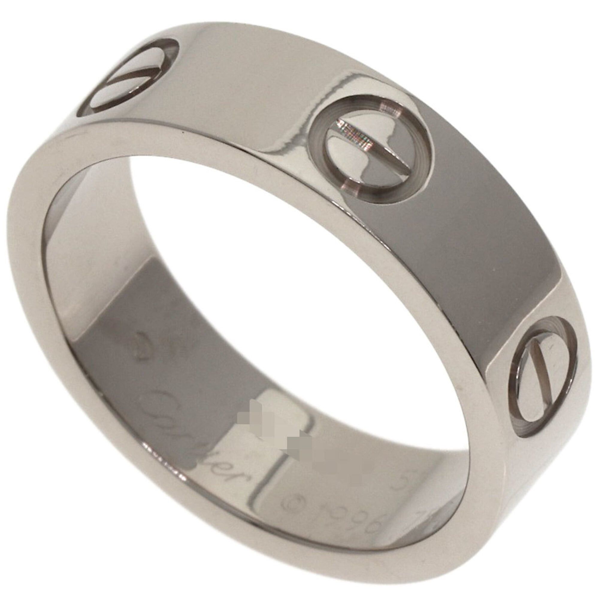 Cartier Cartier Love Ring #51, 18K White Gold, Women's Ring, CARTIER Size ONE SIZE - 1 Thumbnail