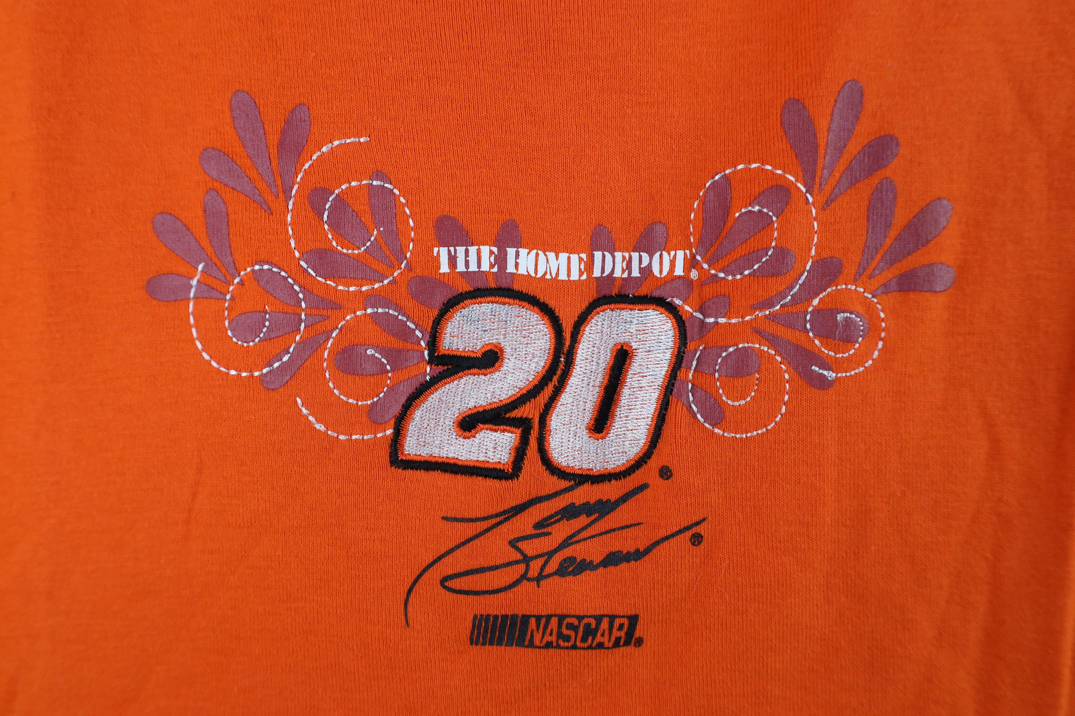 Vintage Vintage NASCAR Home Depot Tony Stewart Racing Ribbed T-Shirt Size XL / US 12-14 / IT 48-50 - 4 Thumbnail