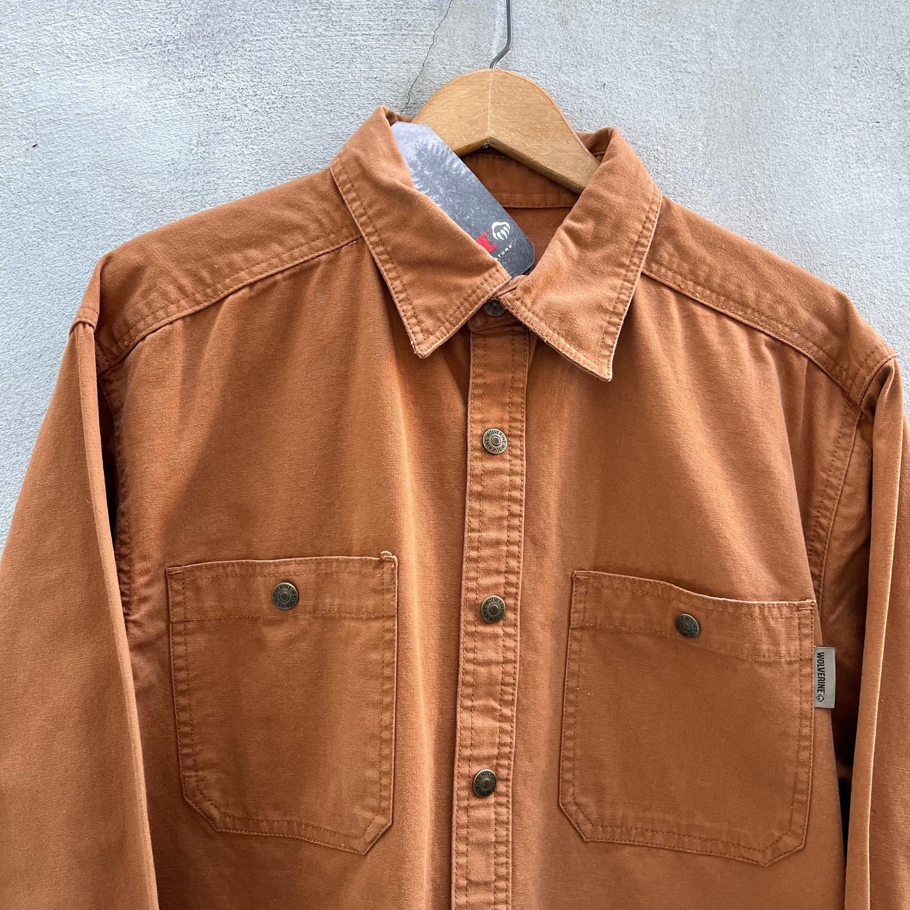 Vintage × Wolverine Wolverine Brown NOS Long Sleeve Button Down Shirt Size US L / EU 52-54 / 3 - 4 Thumbnail