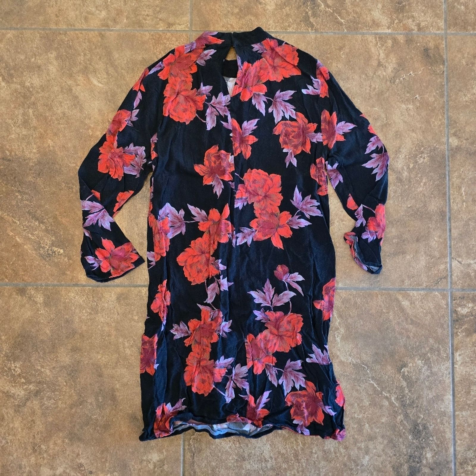 Zara Multicolored Floral | ZARA | Oversized Midi Size XS / US 0-2 / IT 36-38 - 2 Thumbnail