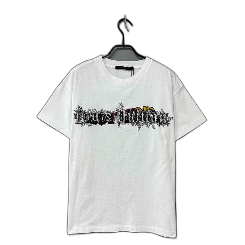 Louis Vuitton Greenery Embroidered Logo Short Sleeve T-Shirt-yf Size US XS / EU 42 / 0 - 1 Thumbnail