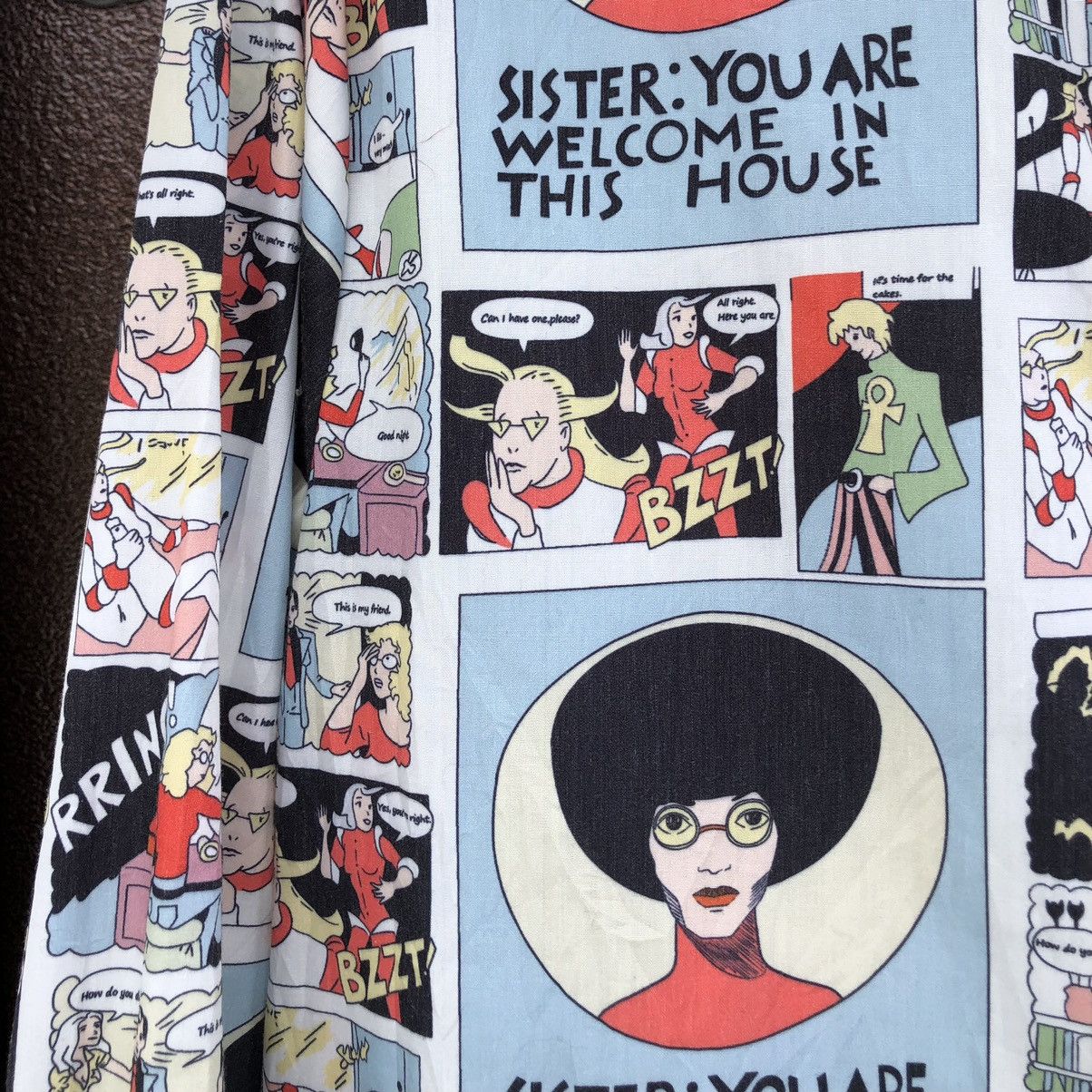 Japanese Brand Decomp Print Comic Book Long sleeve Shirt Size US L / EU 52-54 / 3 - 6 Thumbnail