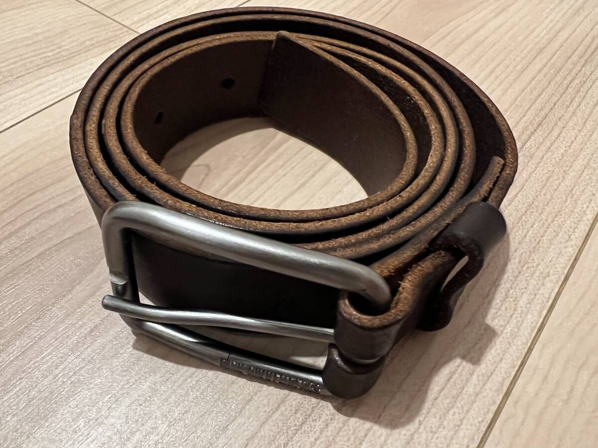 Dirk Bikkembergs Archive Leather Belt Size 34 - 3 Thumbnail