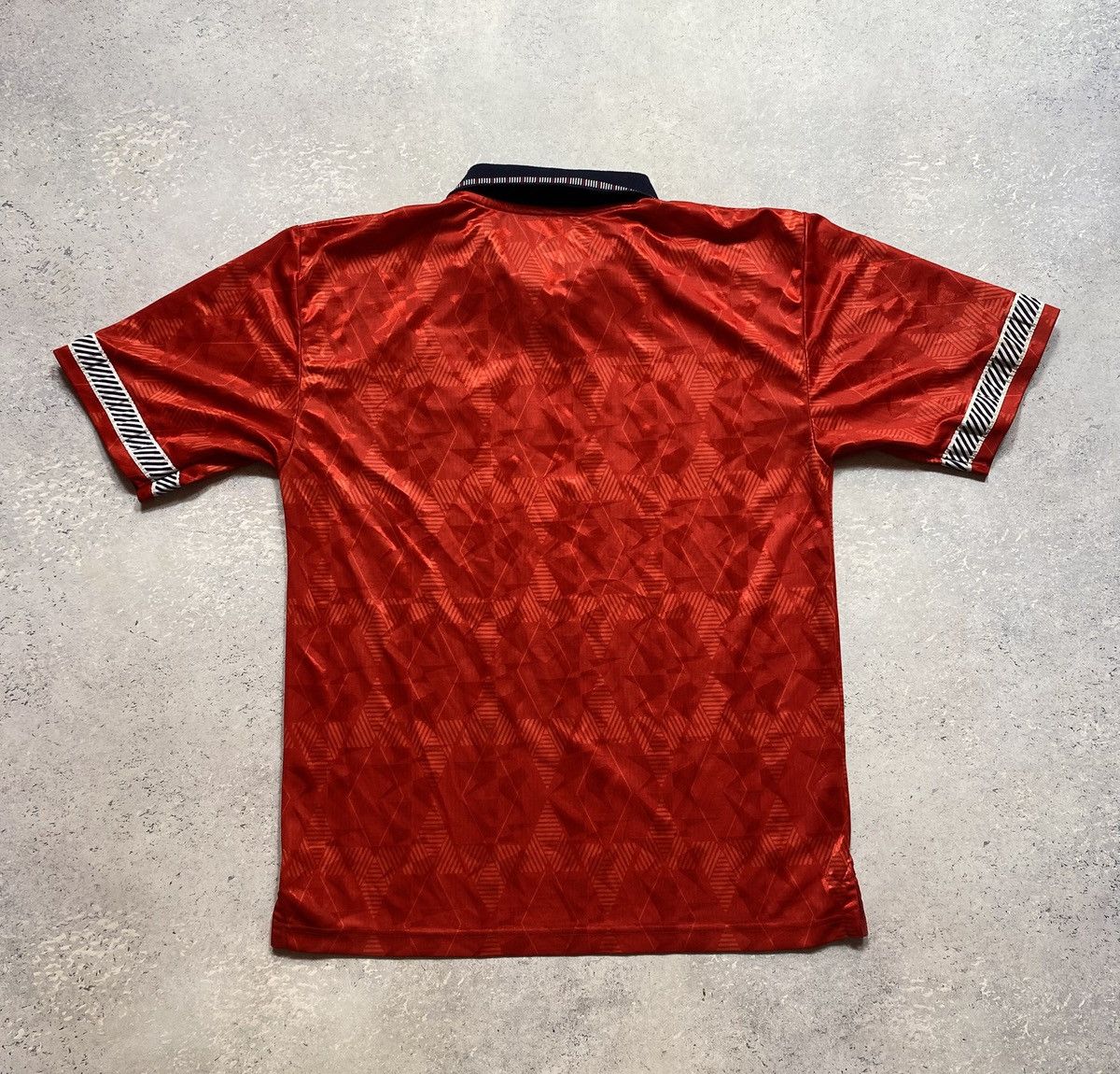 Other Score Draw England 1990 Mash Up Retro Football Shirt Size US L / EU 52-54 / 3 - 4 Thumbnail