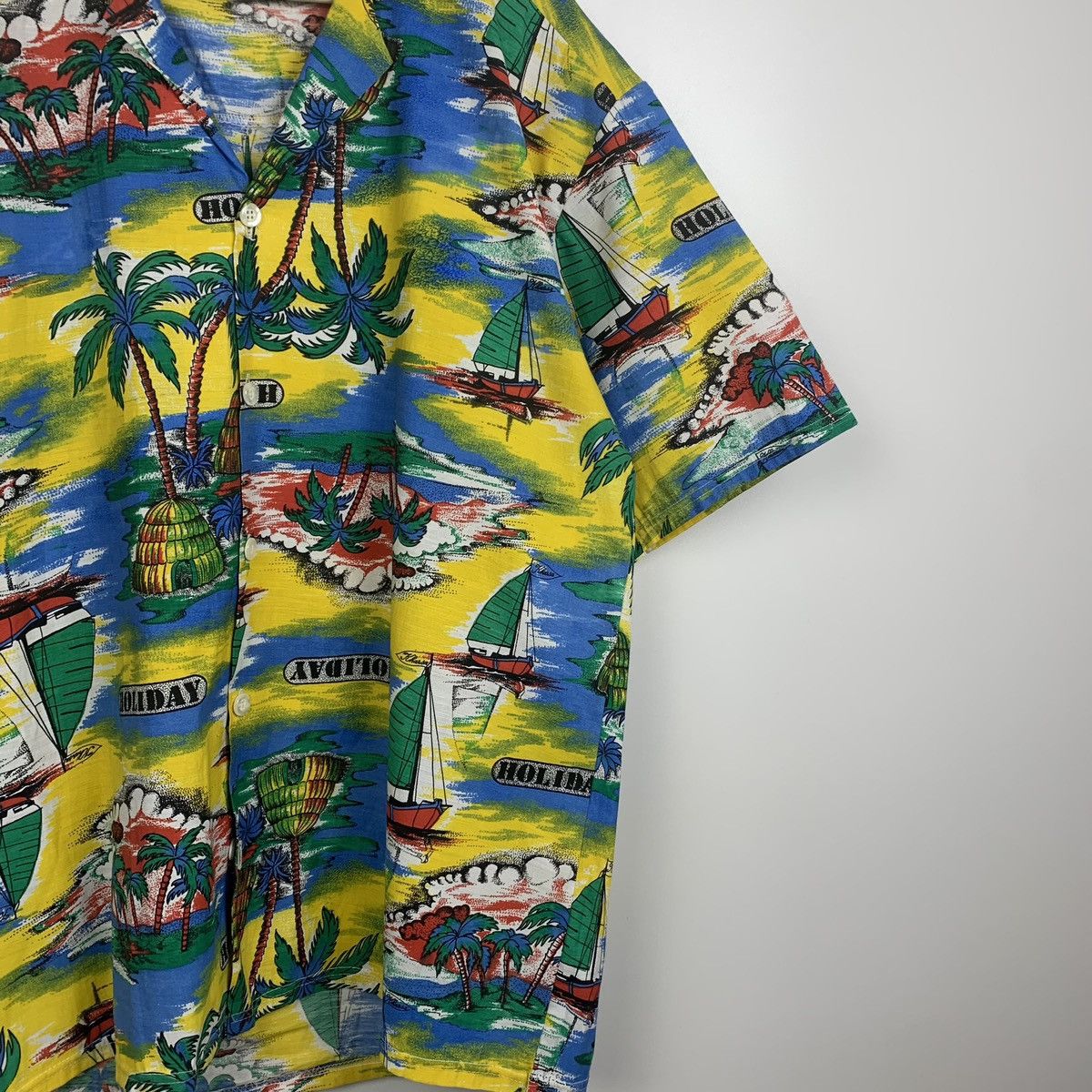 Vintage Vintage 90’s Hawaiian Shirt Button Ups Short Sleeve XXL Size US XXL / EU 58 / 5 - 5 Thumbnail