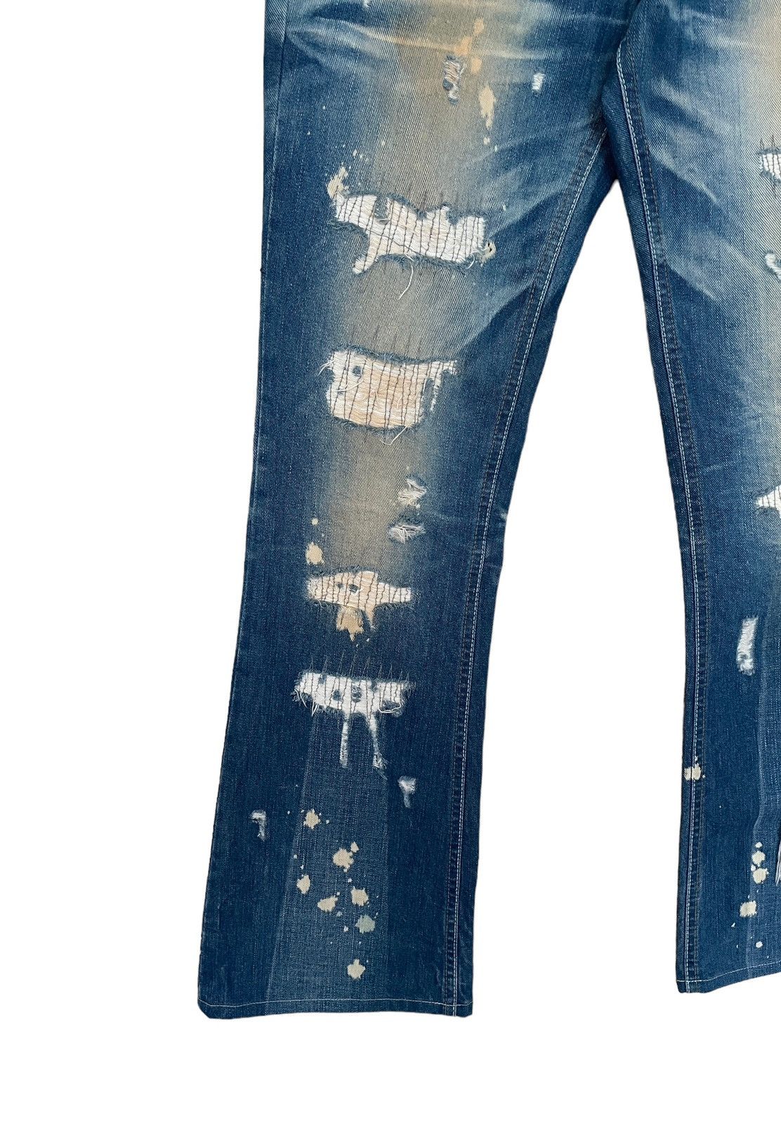 If Six Was Nine Vintage Japanese Brand Midas Flared Jeans 1990s Size US 40 / EU 56 - 3 Thumbnail