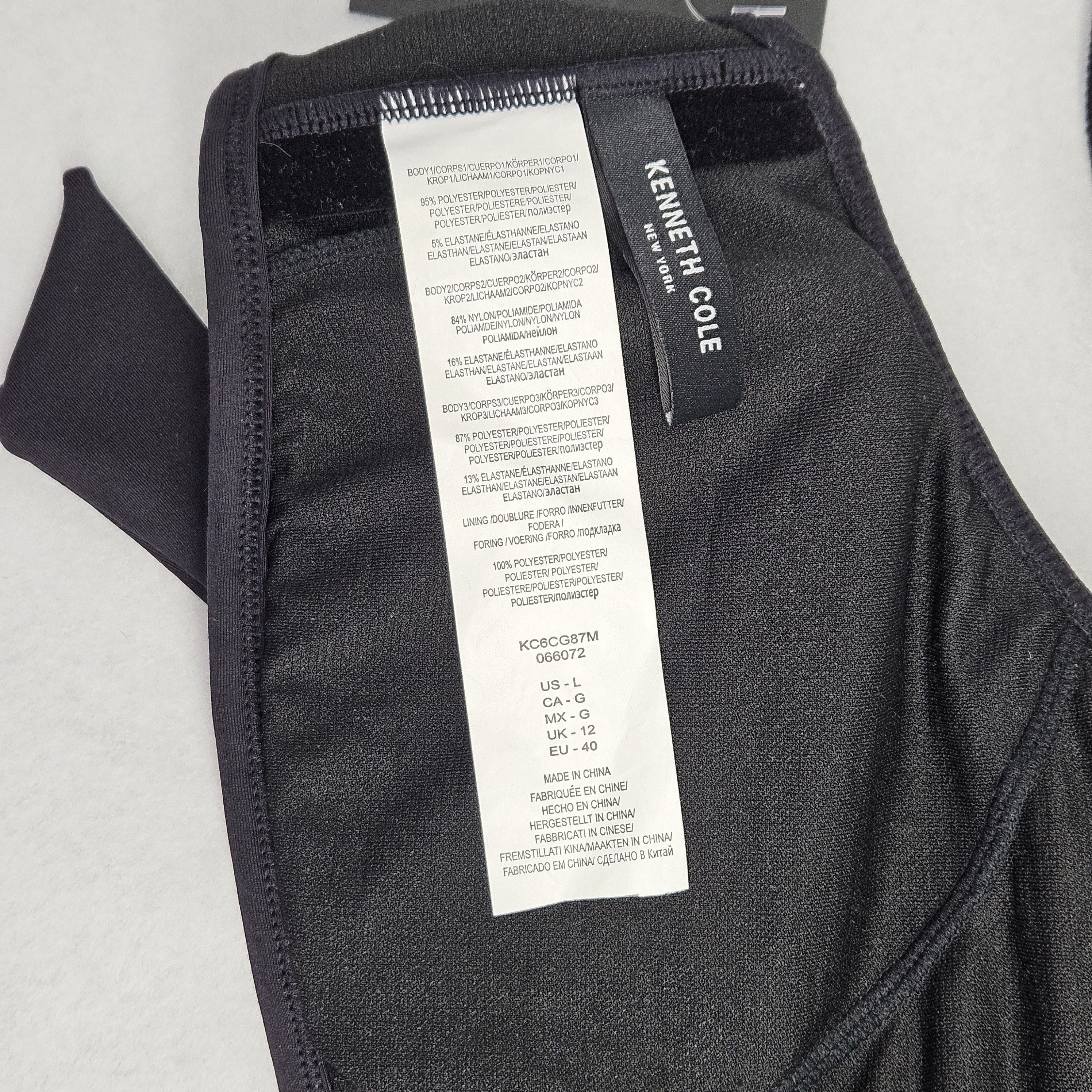 Kenneth Cole Kenneth Cole Size L Bikini Halter Top Black Laser Cut Perfor Size L / US 10 / IT 46 - 10 Thumbnail