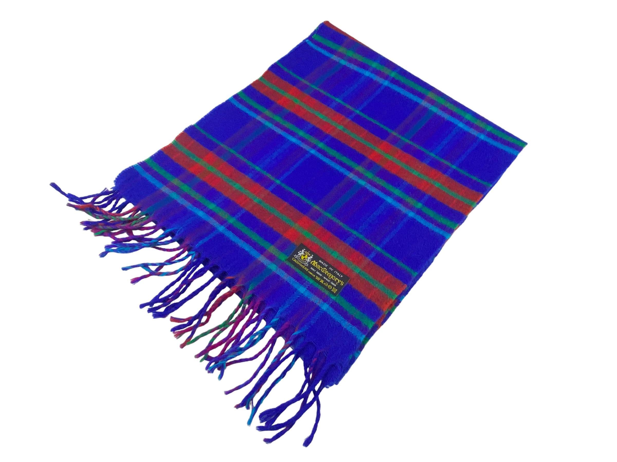 Designer × Vintage Mac Gregory's Pure Lambswool checkered Vintage Scarf Size ONE SIZE - 5 Thumbnail