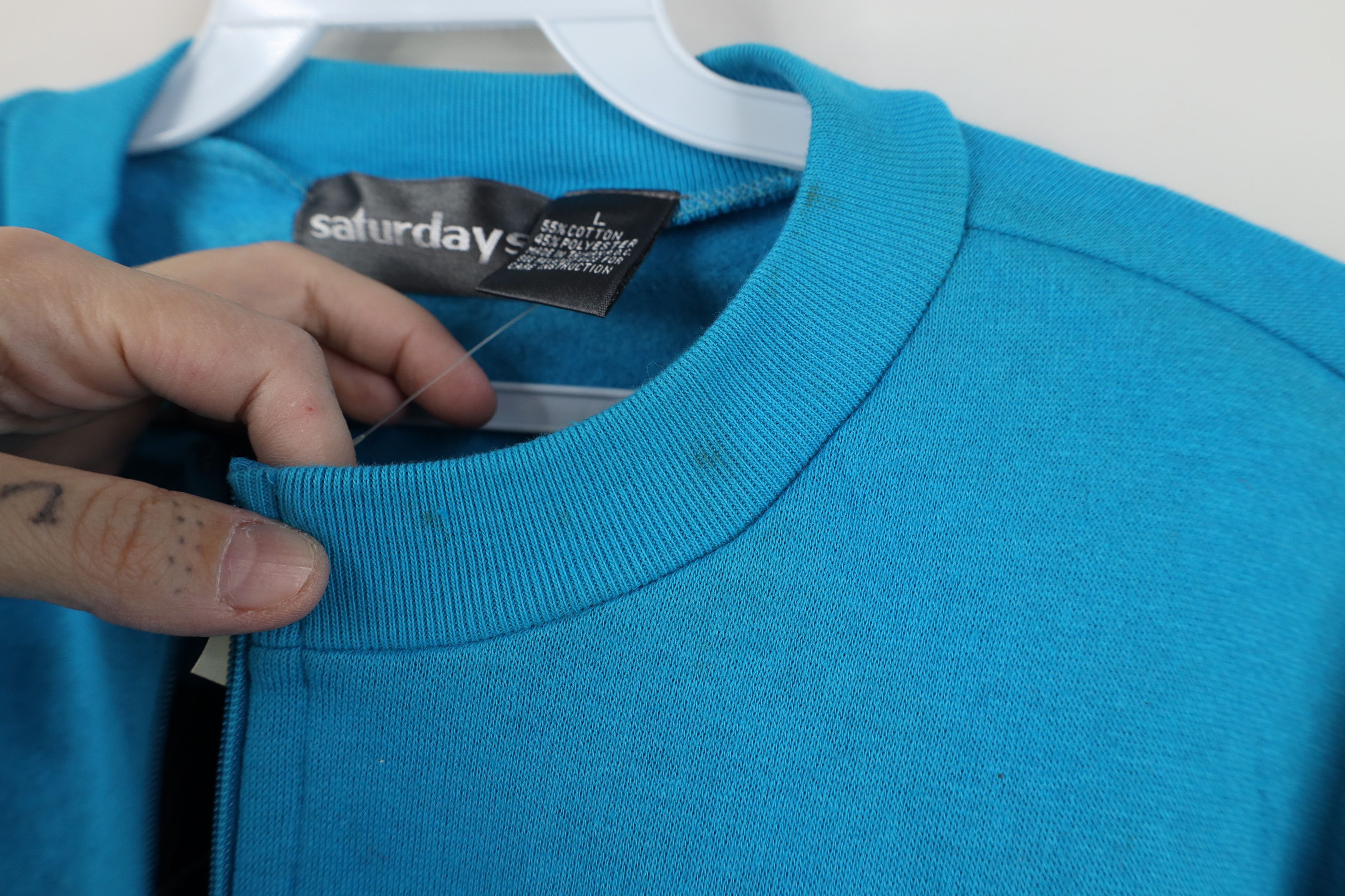Vintage Deadstock Vintage 90s Streetwear Trim Half Zip Sweatshirt Size US L / EU 52-54 / 3 - 5 Thumbnail