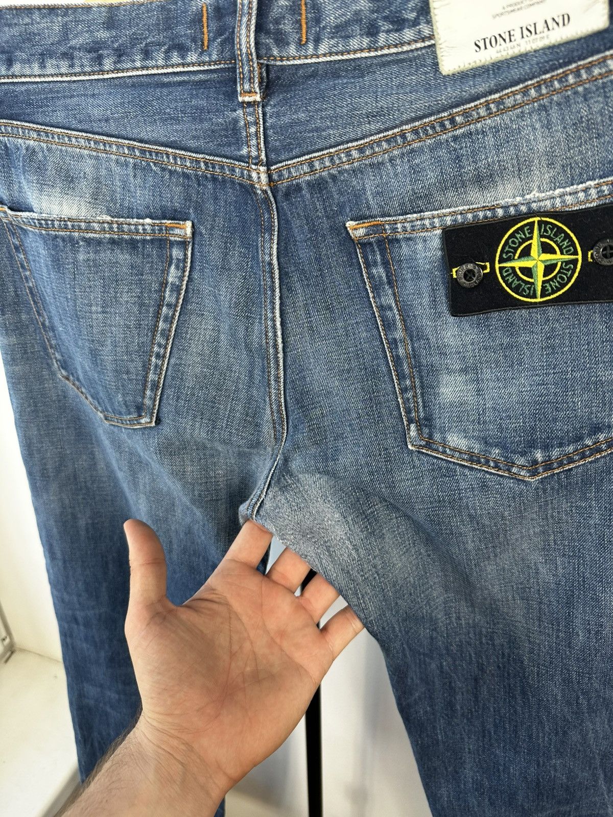 Stone Island Stone Island Distressed Denim Jeans TYPE SL W31 L34 Size US 31 - 3 Thumbnail