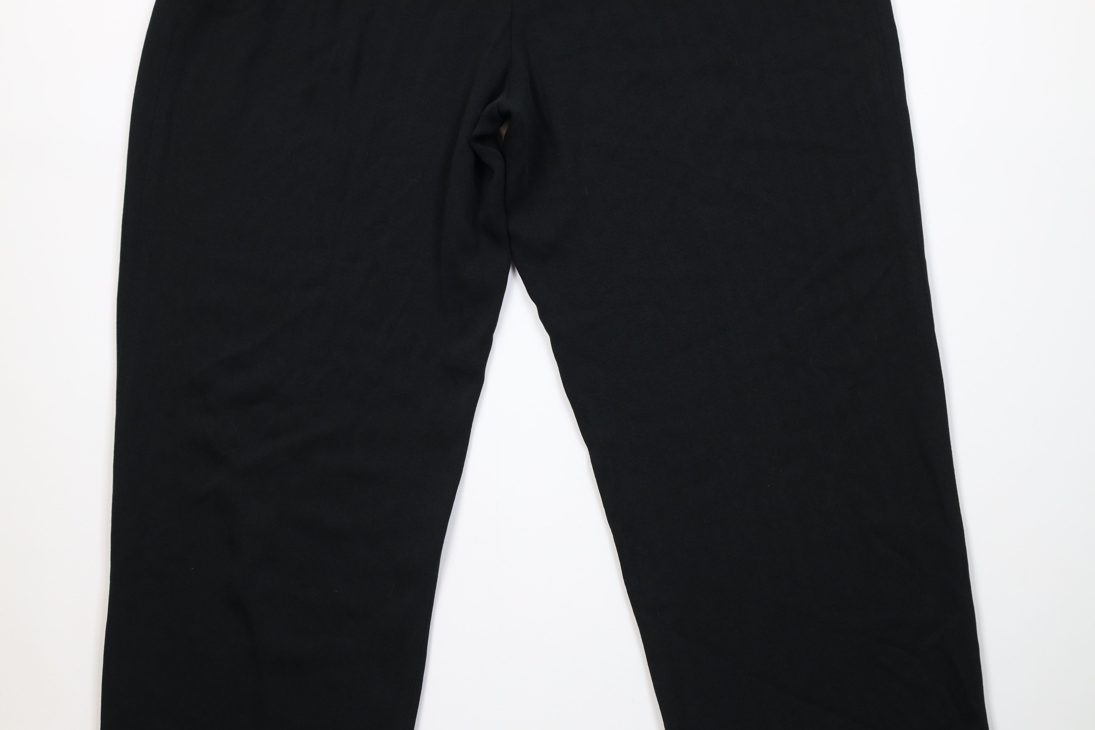 Vintage Vintage 90s Streetwear Herringbone Gabardine Wide Leg Pants Size 30" / US 8 / IT 44 - 11 Thumbnail