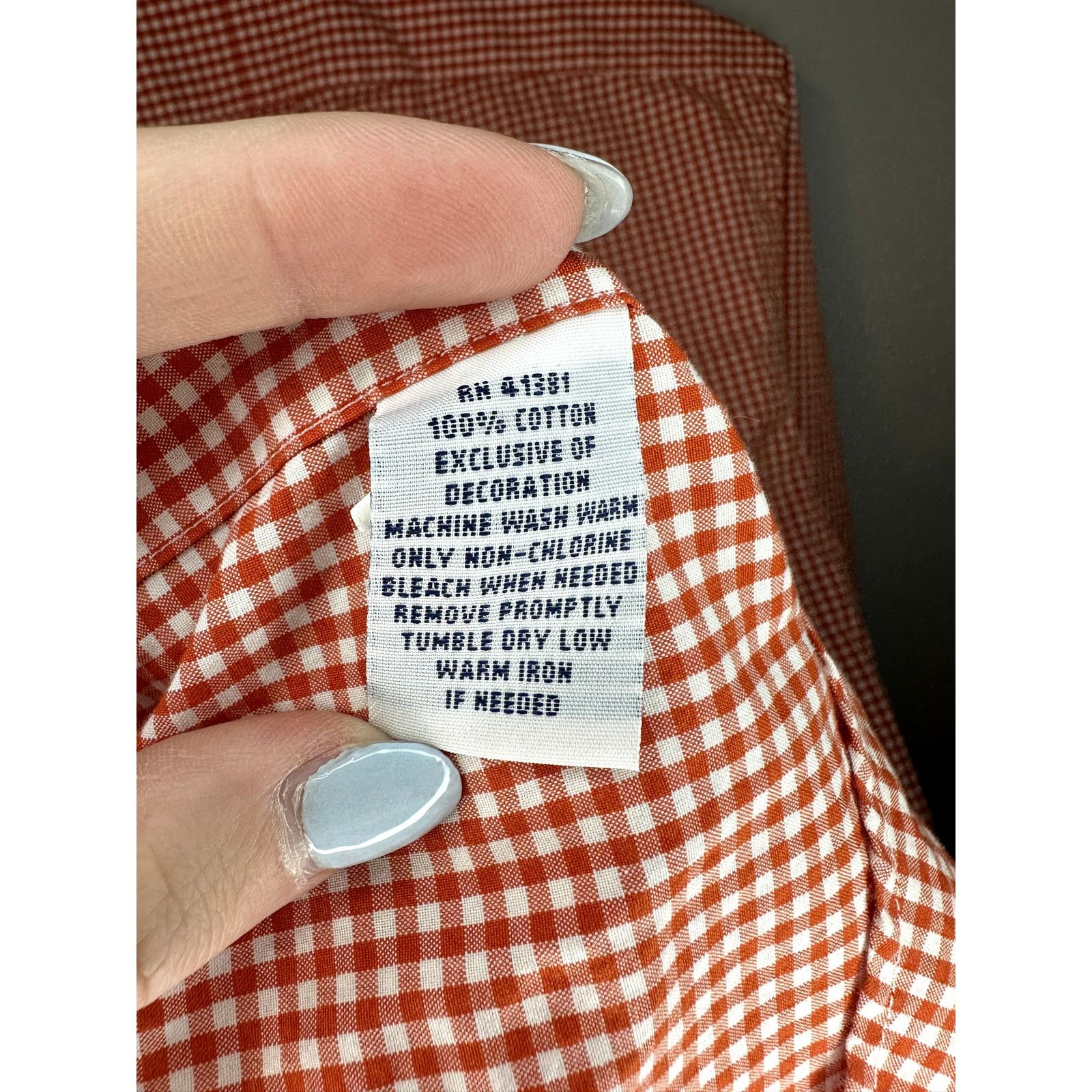 Ralph Lauren Ralph Lauren Check Long Sleeve Button Down Shirt Orange S Size US S / EU 44-46 / 1 - 4 Thumbnail