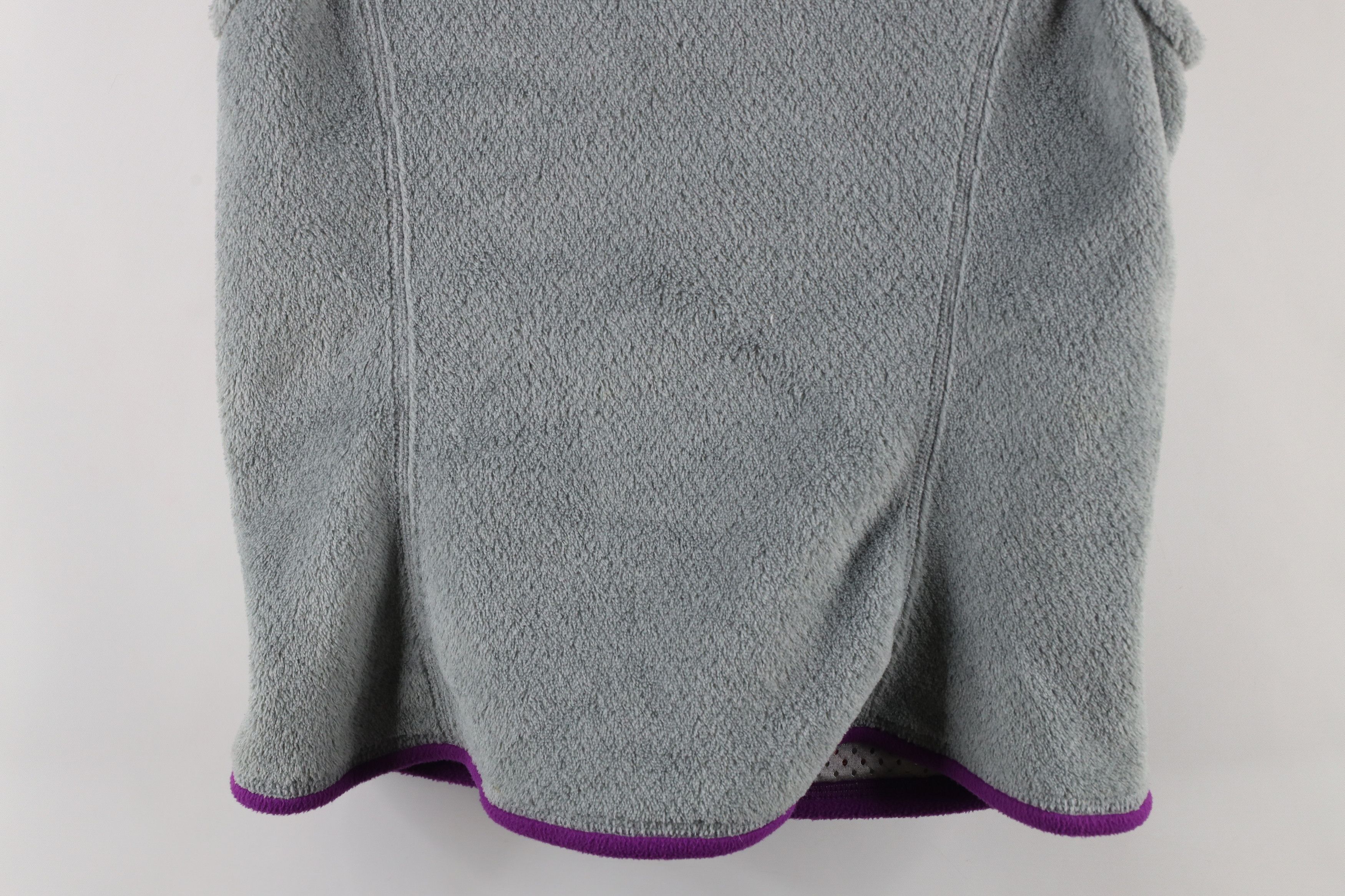Patagonia × Vintage Patagonia Box Logo Re Tool Fleece Vest Jacket Gray Purple Size S / US 4 / IT 40 - 13 Thumbnail