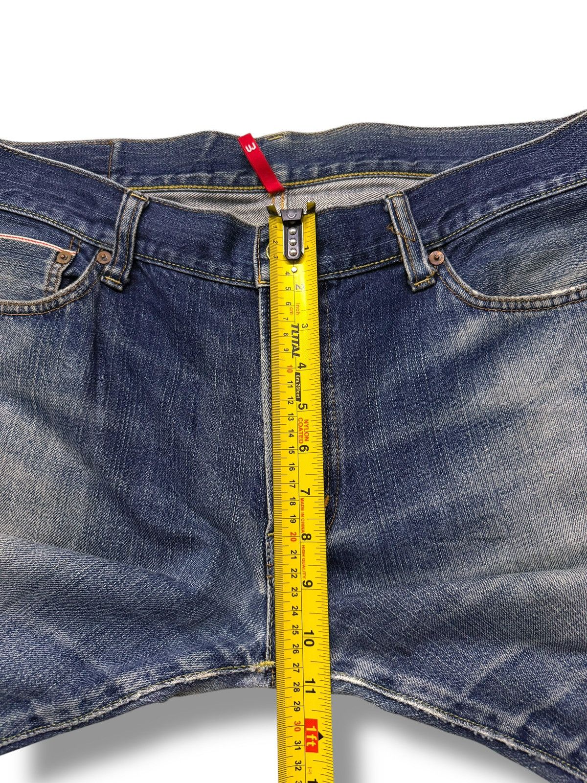 Uniqlo Vintage Uniqlo UJ S002 Selvedge Denim Jeans Red Line | W38 Size US 38 / EU 54 - 16 Thumbnail