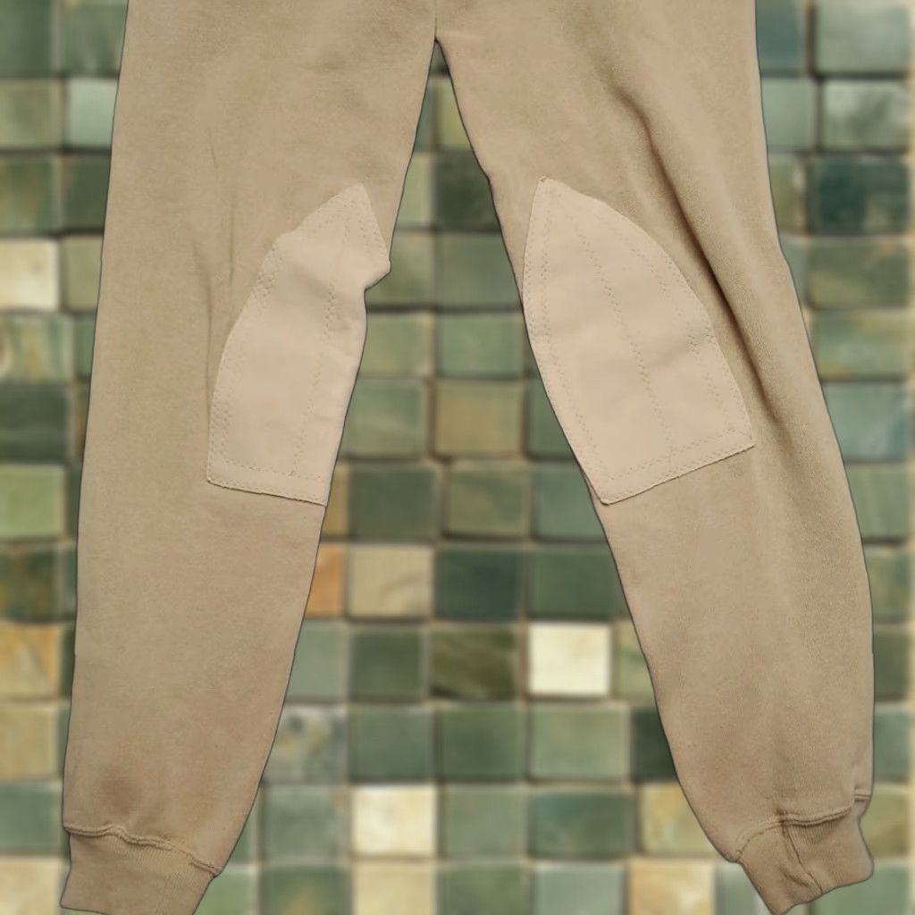 Vintage VINTAGE Schooling Sweats Pants Mens Large Tan Beige Equestrian Jodhpur Fleece USA 90s Logo Embroidered Size US 33 - 1 Thumbnail