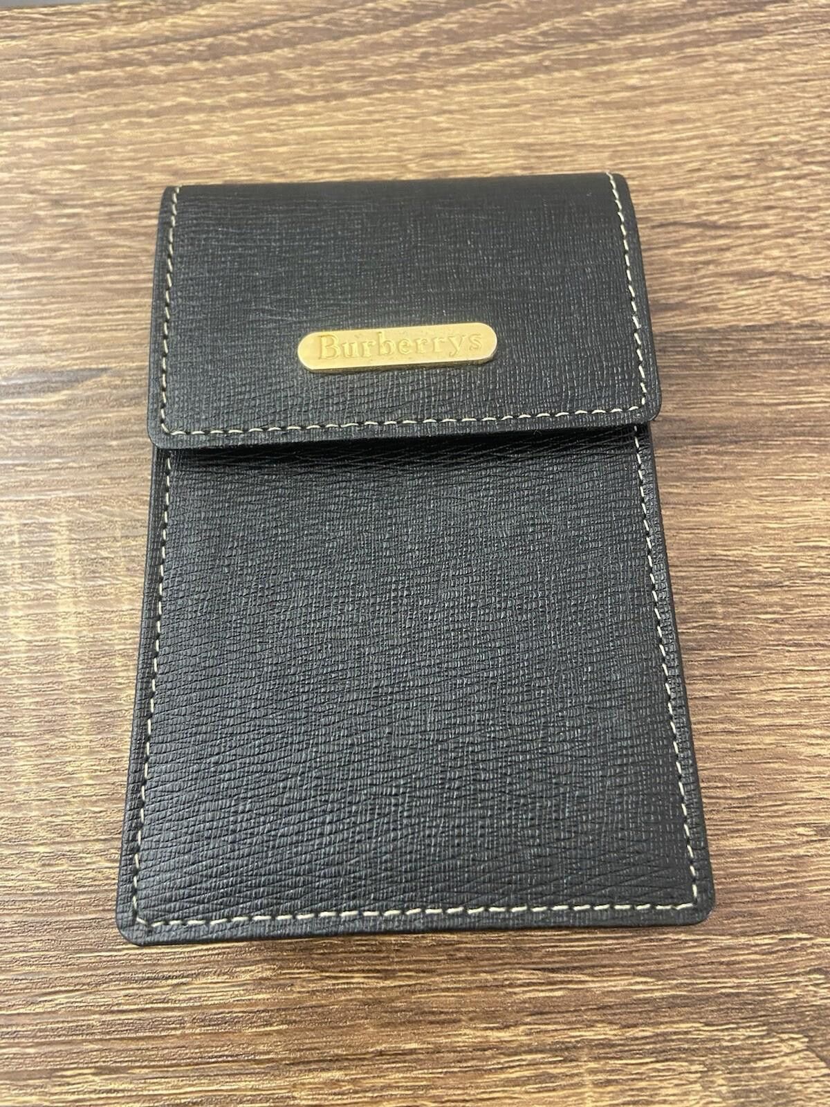 Burberry Burberrys nova check black leather cigarette case