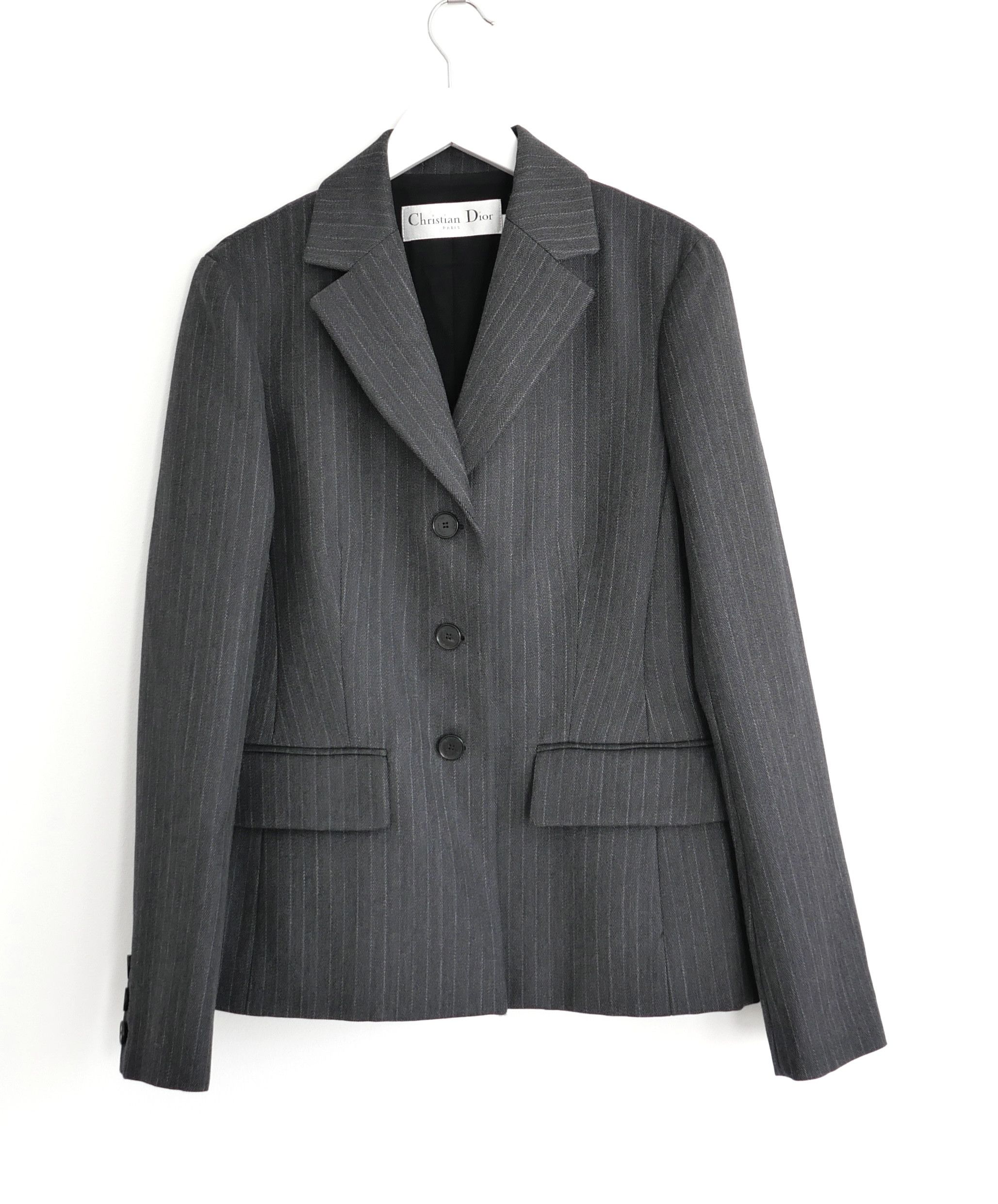 Dior Dior Cruise 2023 Grey Pinstripe Bar Jacket Size M / US 6-8 / IT 42-44 - 1 Thumbnail