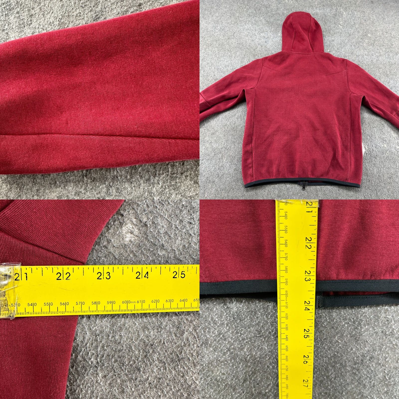 Nike Nike Hoodie Men M Red Full Zip Sweatshirt Tech Fleece Windrunner Jacket Cotton Size US M / EU 48-50 / 2 - 9 Thumbnail