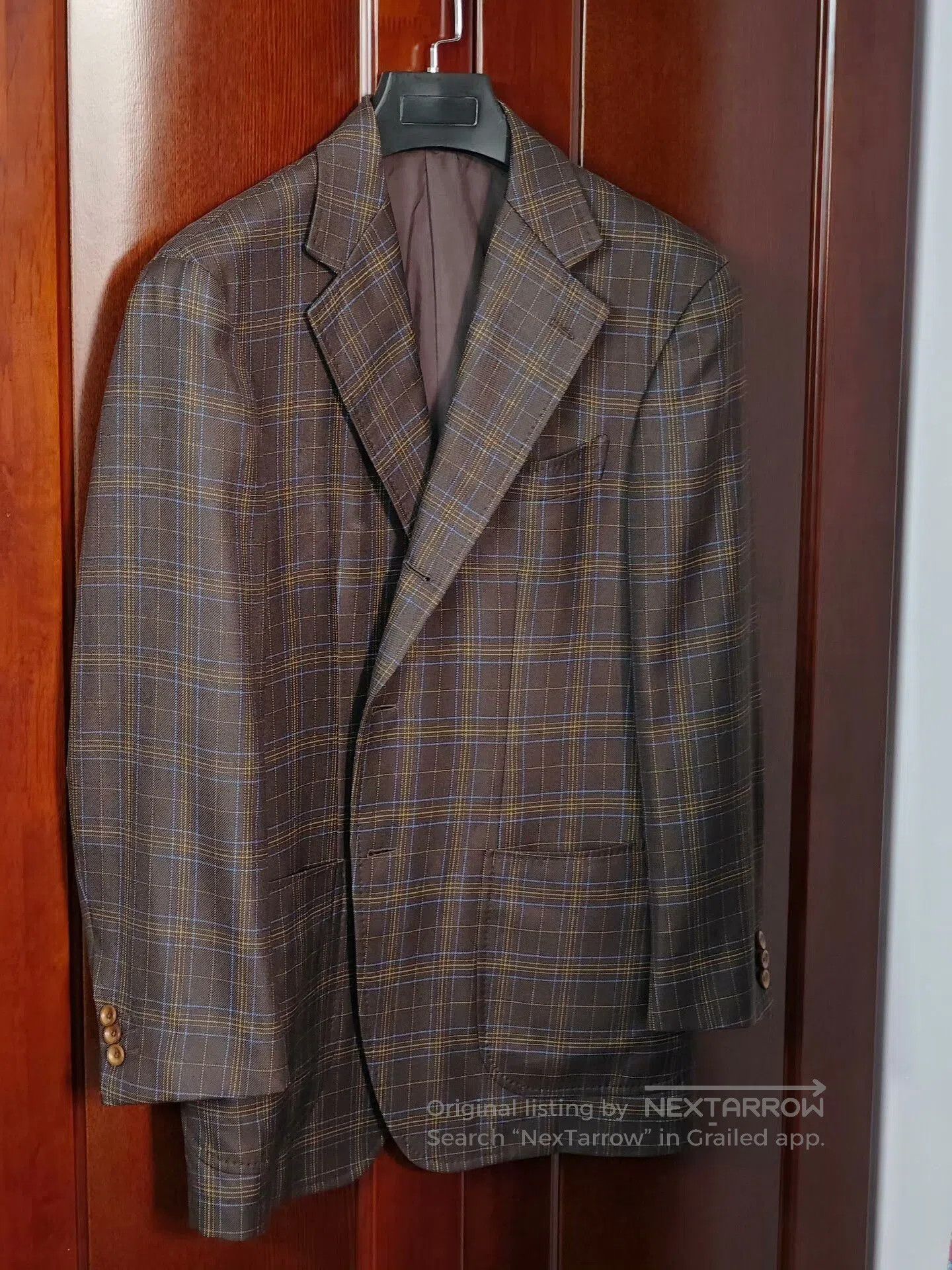 Holland & Sherry Holland Sherry Wool Silk Custom Suit. Size US S / EU 44-46 / 1 - 1 Thumbnail