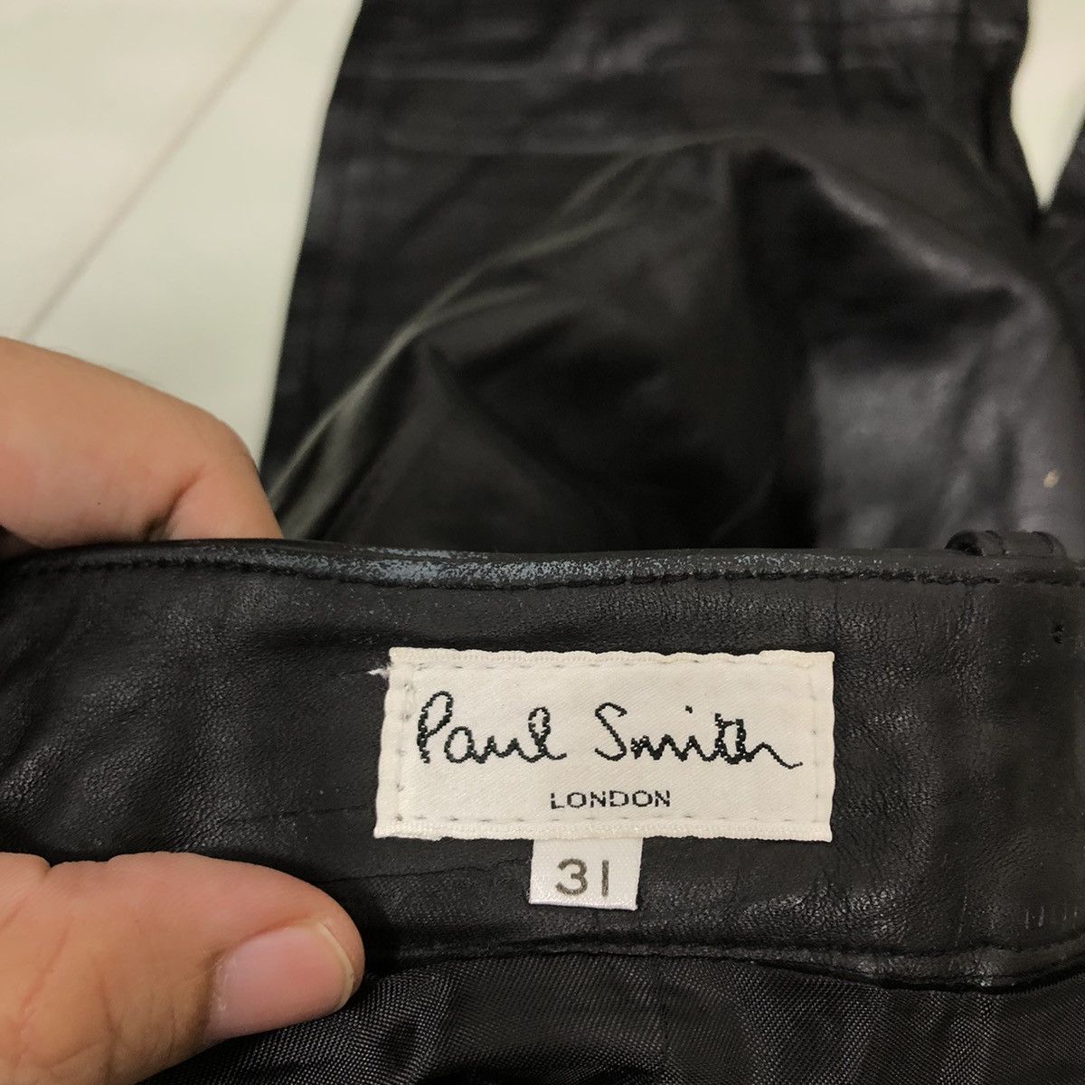 パンツ Paul Smith Jeans Vintage Leather Pants L 🔥90's Rare Vintage Genuine Leather Pants Paul Smith Japan