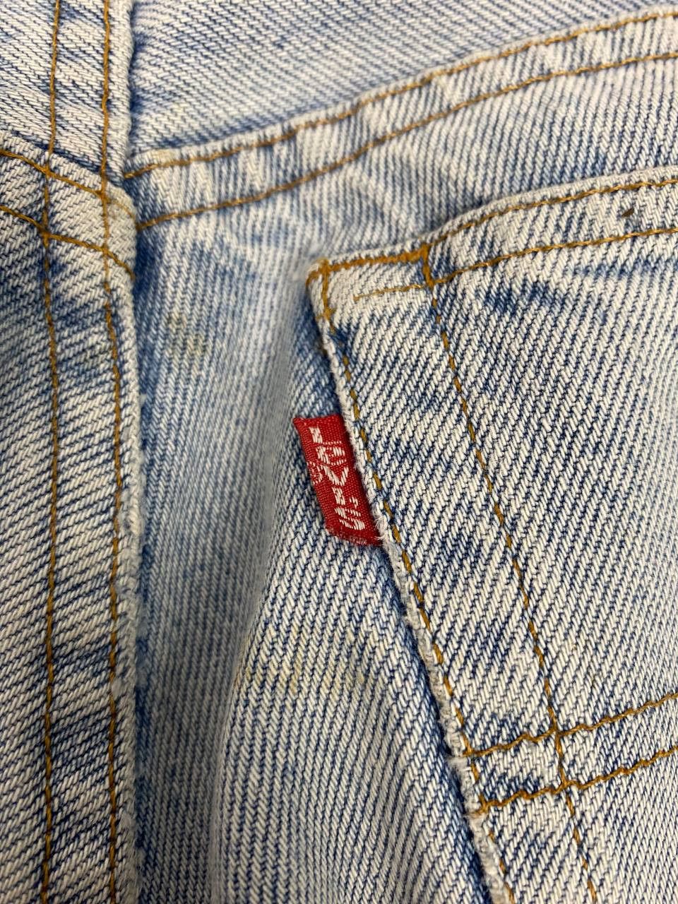 Levi's vintage 80s levis 501 lightwash denim nice design Size US 29 - 4 Thumbnail