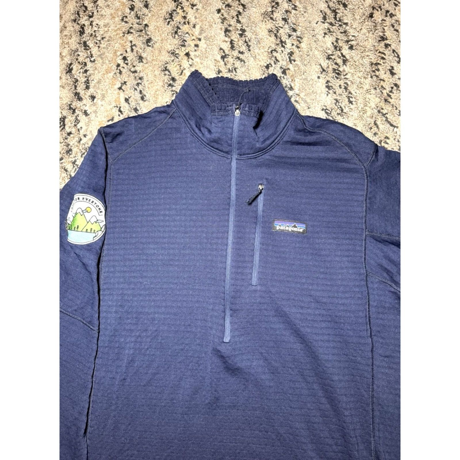 Patagonia Patagonia Regulator R1 Pullover Fleece Jacket Large Mens Blue Zip Size US L / EU 52-54 / 3 - 2 Thumbnail