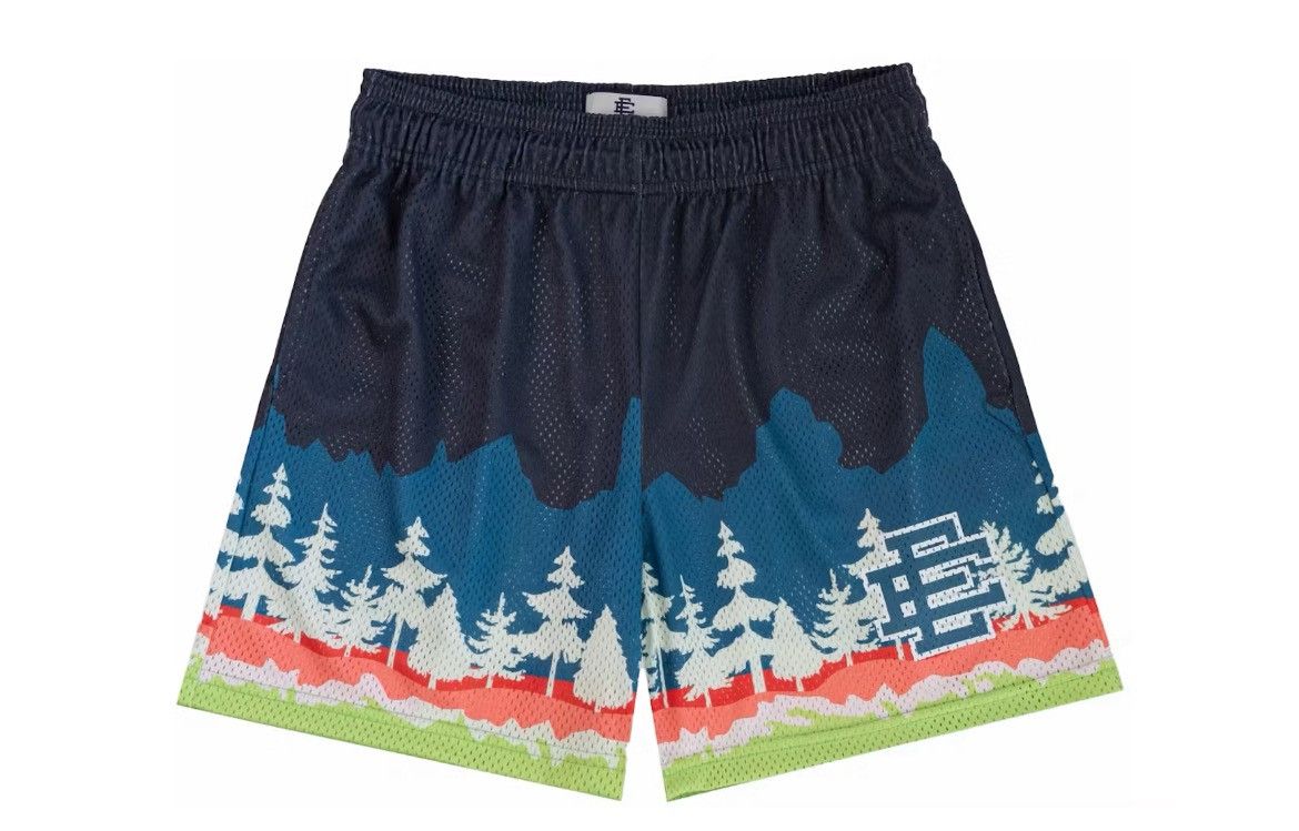 Eric Emanuel Eric Emanuel EE black & indigo trees shorts medium Size US 30 / EU 46 - 1 Thumbnail