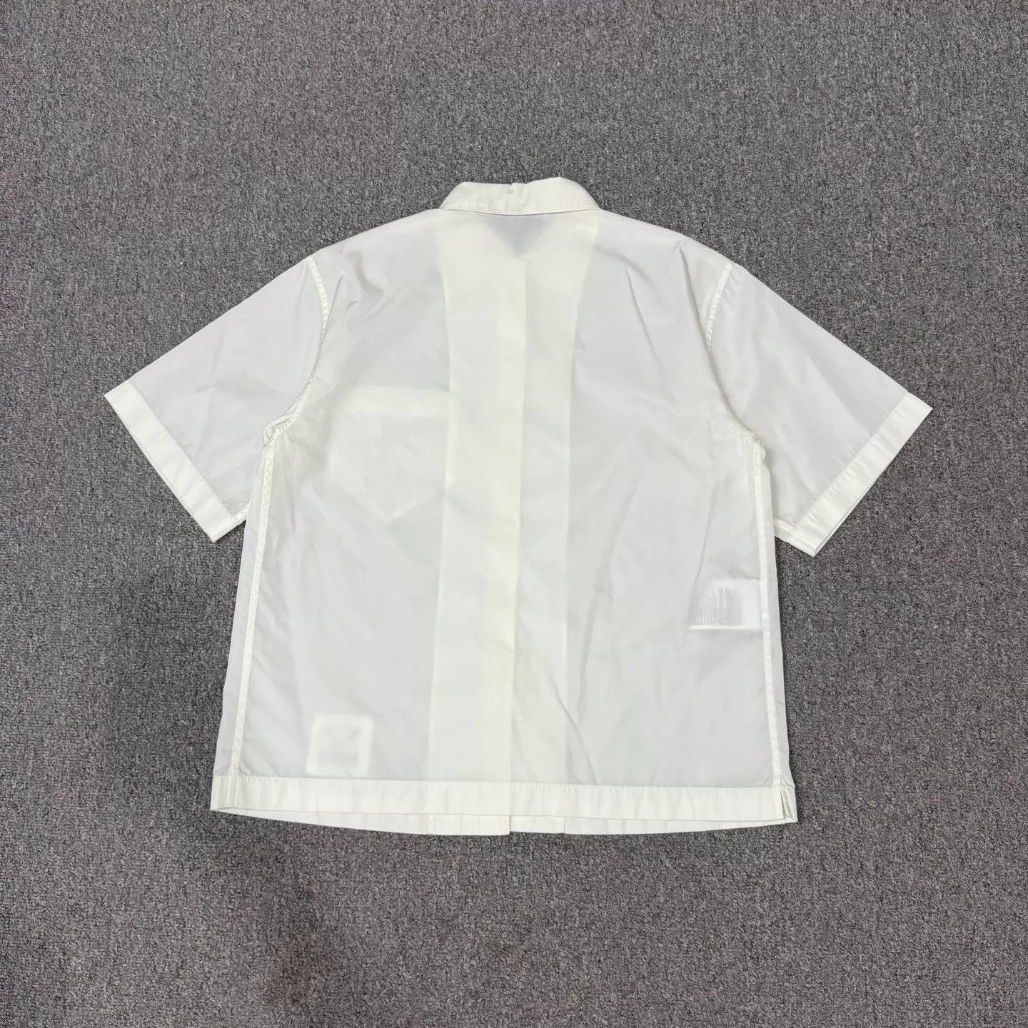Prada Prada White Re-Nylon Short Sleeve Shirt 38 99 New Size XS / US 0-2 / IT 36-38 - 2 Thumbnail