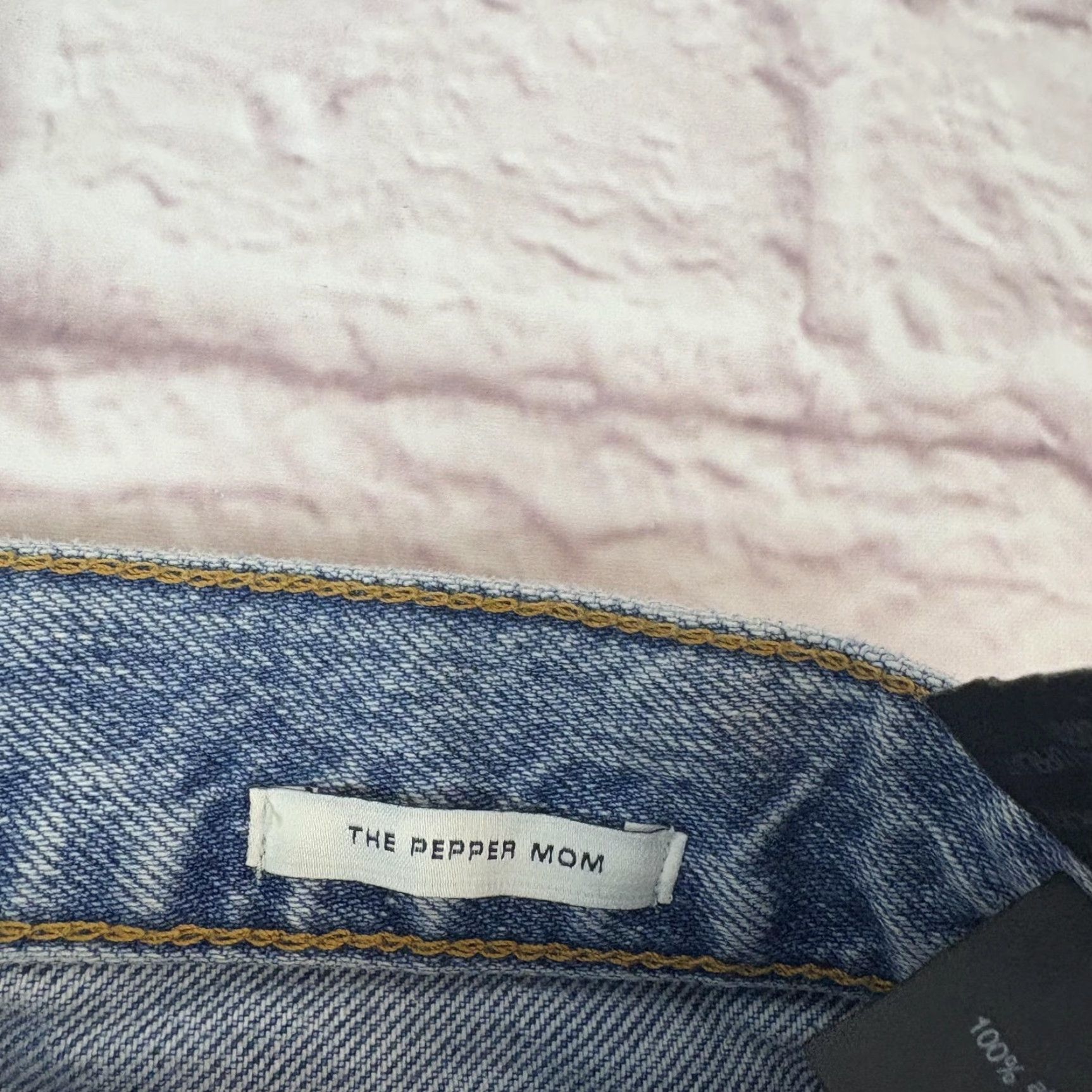 Zara VINTAGE? No. The Pepper Mom Zara Jeans Womens 8 High Rise 30x26 Blue Distressed Ripped Denim 100% Cotton Relaxed Straight Size 30" / US 8 / IT 44 - 5 Thumbnail