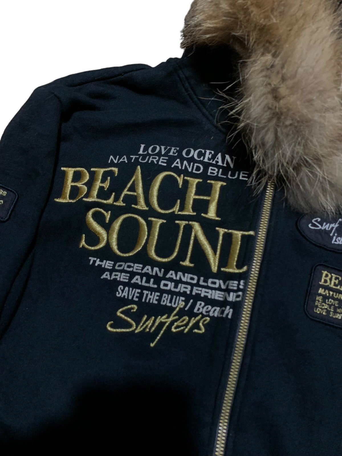If Six Was Nine Beach Sounds poem punk rock fur hoodie if6was9 LgB style Size US L / EU 52-54 / 3 - 7 Thumbnail