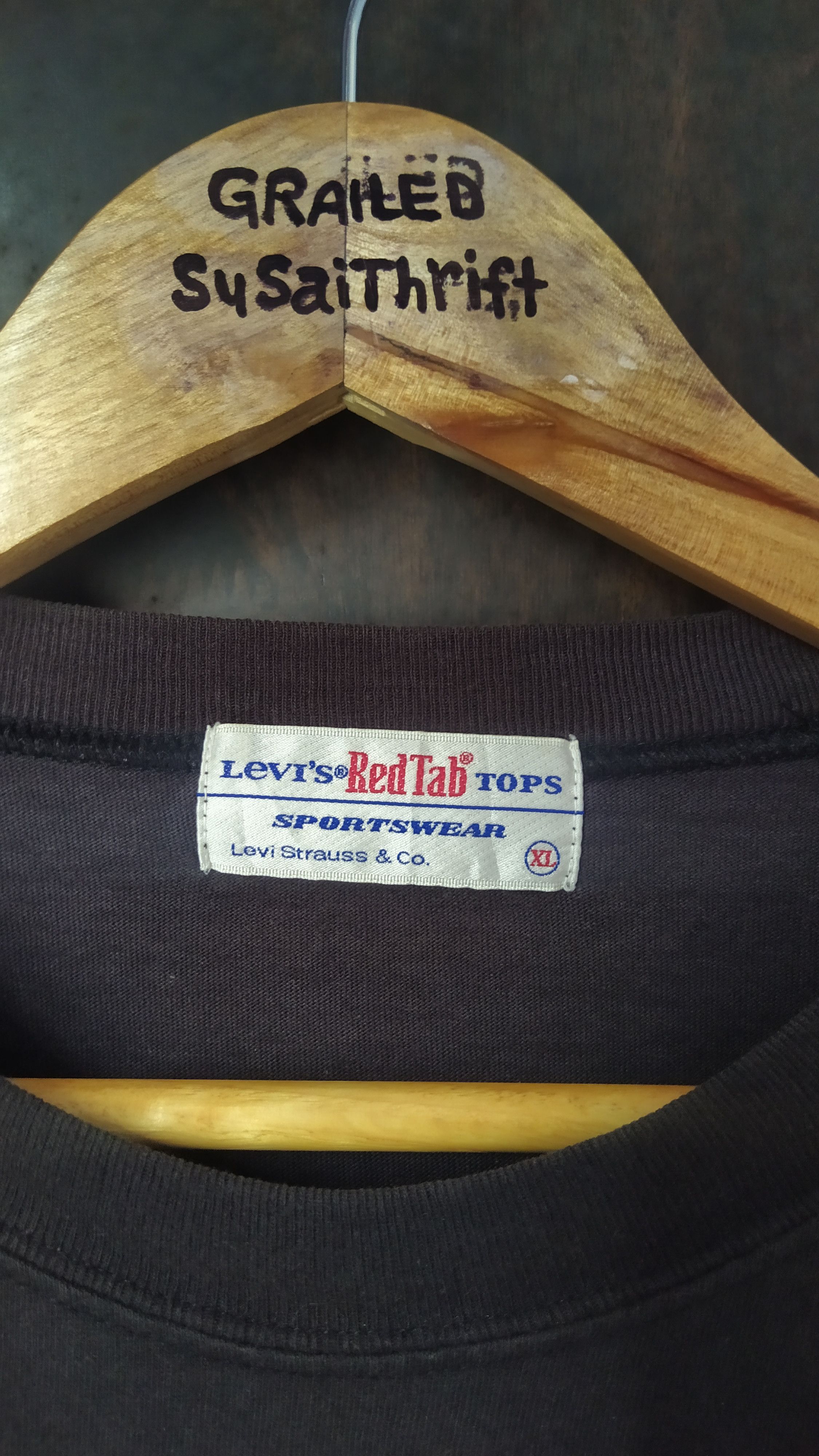 Levi's Levi's Vintage Style 1950s-1960s Graphic Logo Red Tab Size US XL / EU 56 / 4 - 4 Thumbnail