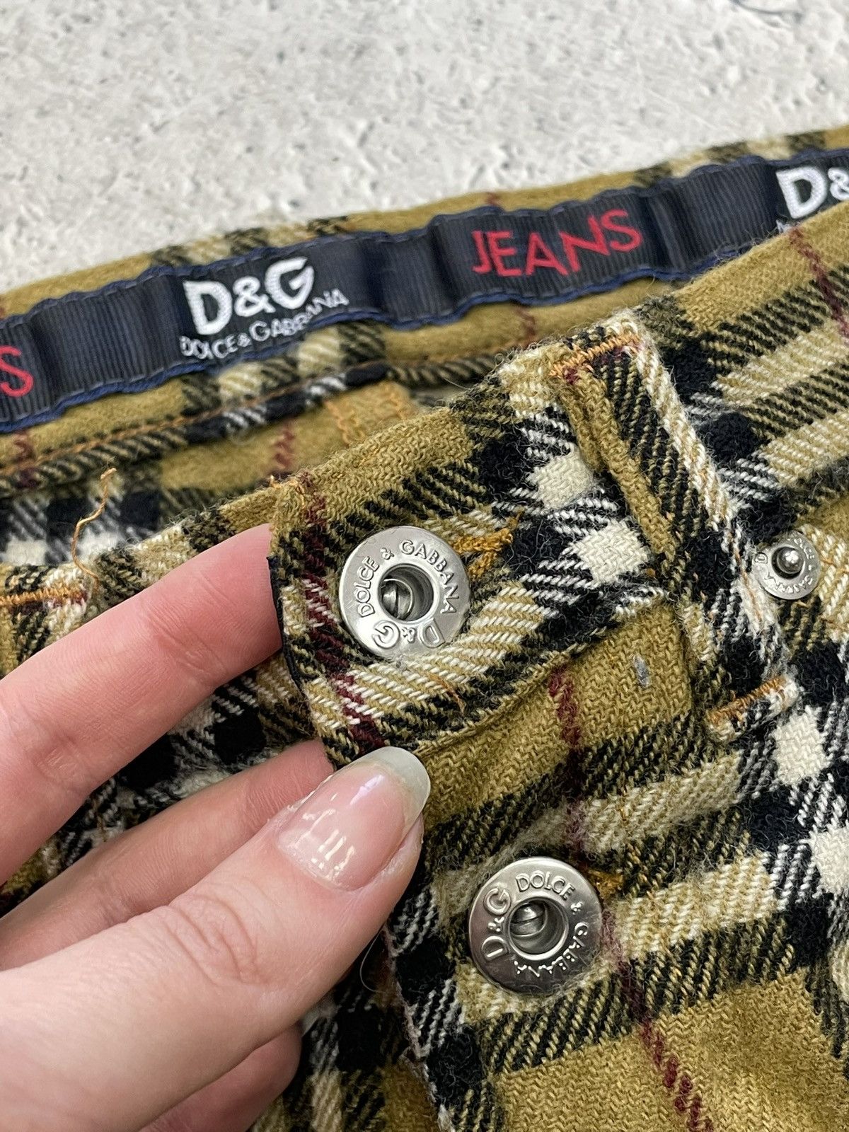 Burberry Vintage dolce Gabbana X Burberry nova check slim pants Size US 33 - 2 Thumbnail