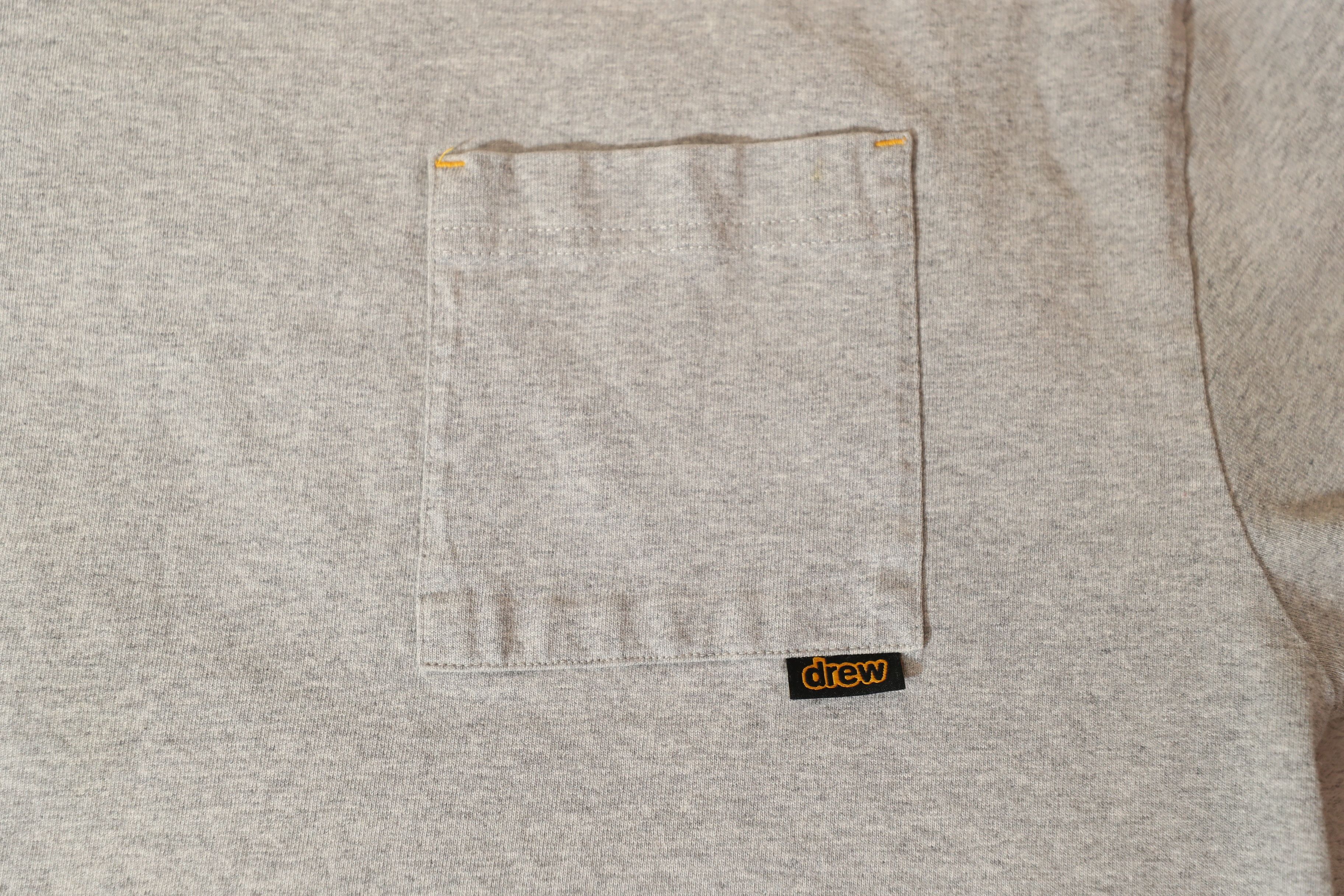 Drew House Drew House Grey Pocket Tee (M) Size US M / EU 48-50 / 2 - 4 Thumbnail