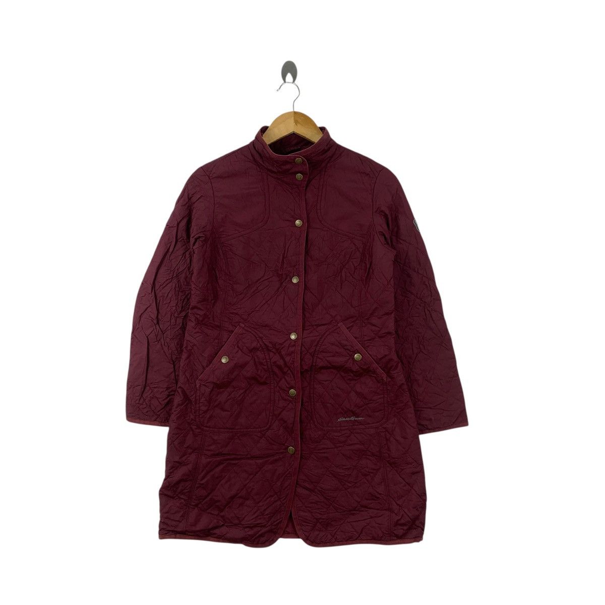 Eddie Bauer EDDIE BAUER SPORTSHOP Quilted Double Breasted Trench Coat Size S / US 4 / IT 40 - 1 Thumbnail