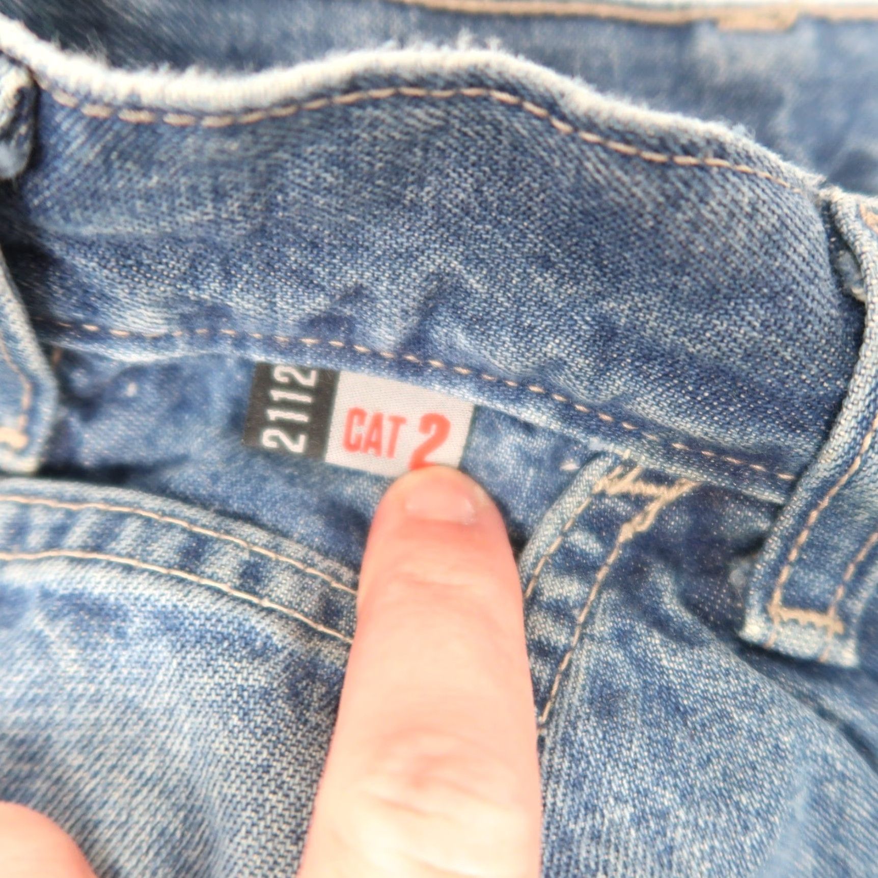 Carhartt Carhartt FR Flame Resistant Work Jeans Blue Denim Distressed Pants 35x32 Size US 35 - 5 Thumbnail