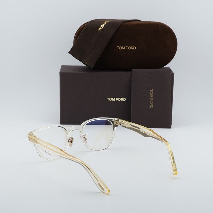 Tom Ford Tom Ford FT5783-D-B 039 Eyeglasses Yellow 47mm Square Frame Size ONE SIZE - 8 Thumbnail